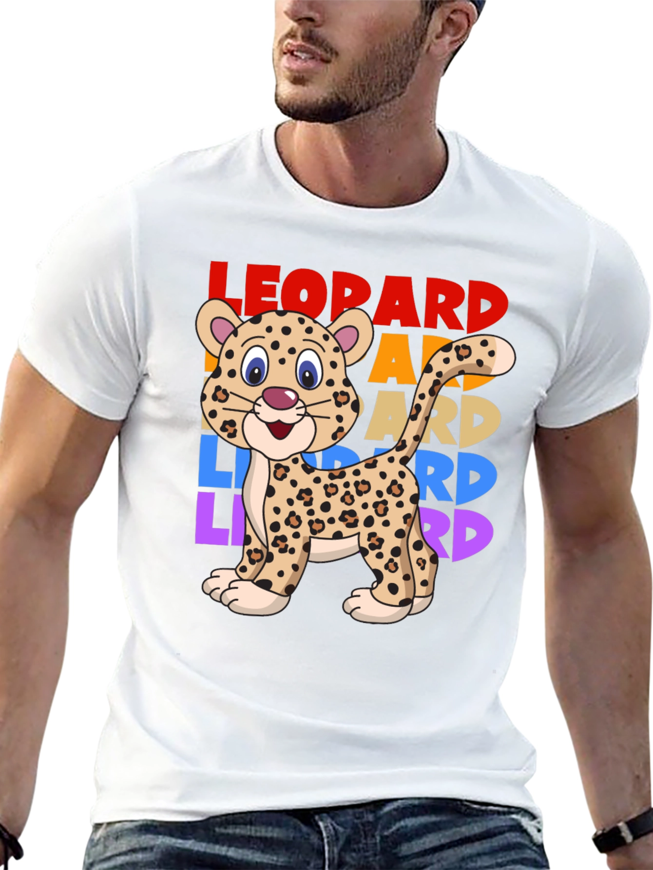 Black Leopard Graphic T-Shirt - Cute Animal Tee view 13