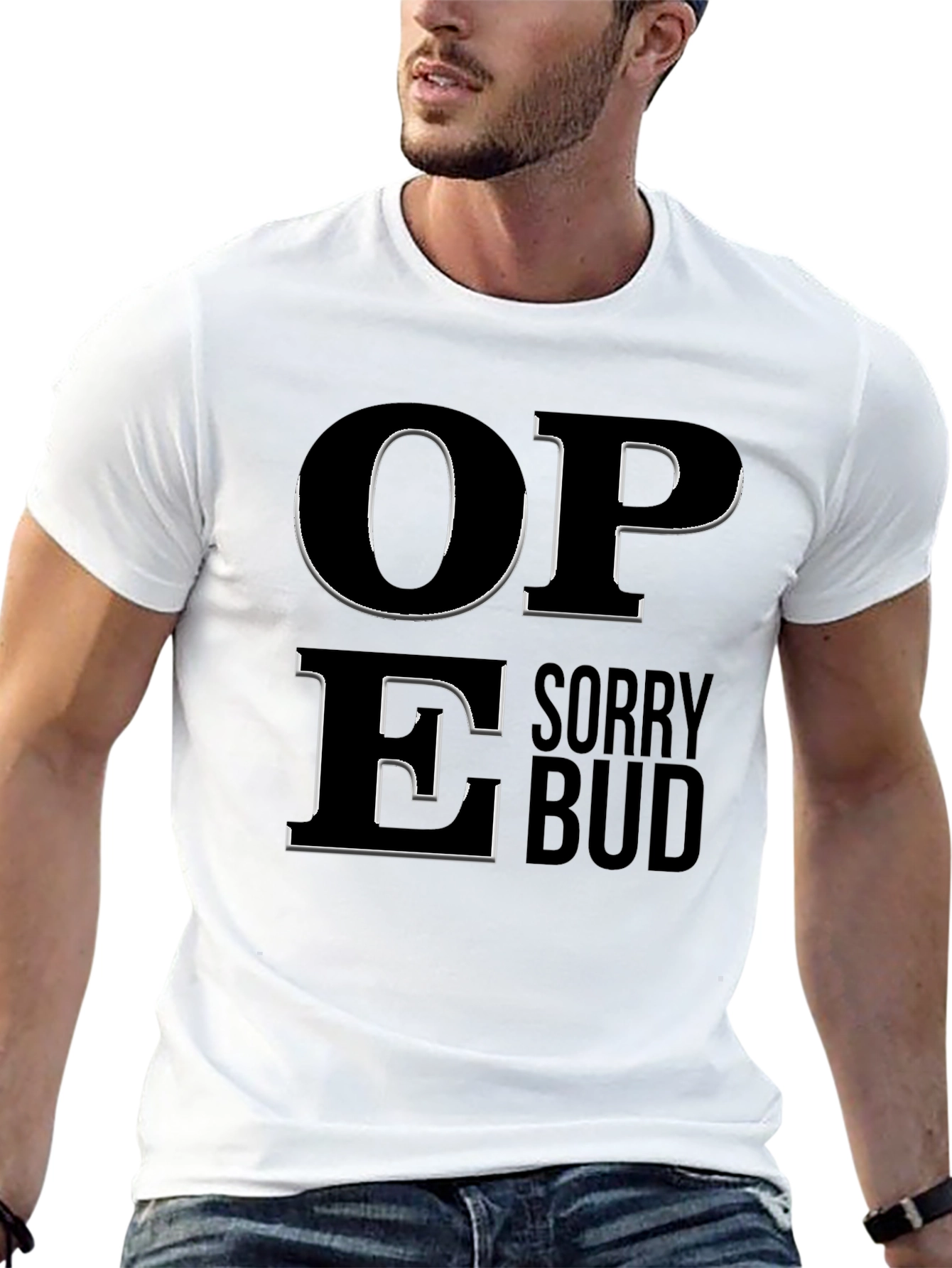 Black Sorry Bud Graphic T-Shirt view 13