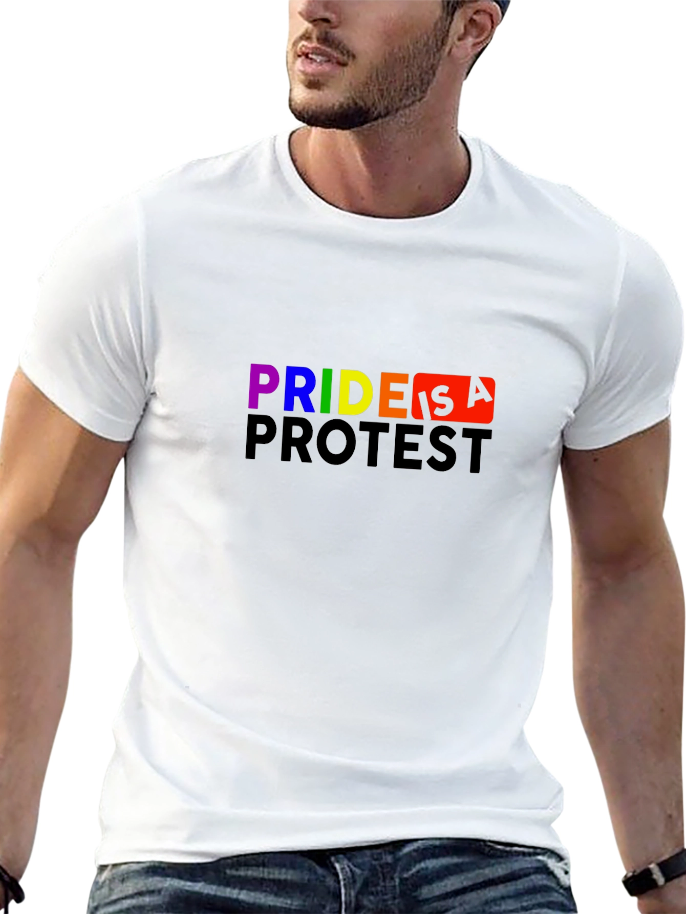 Pride is a Protest Graphic Tee - Black - 13