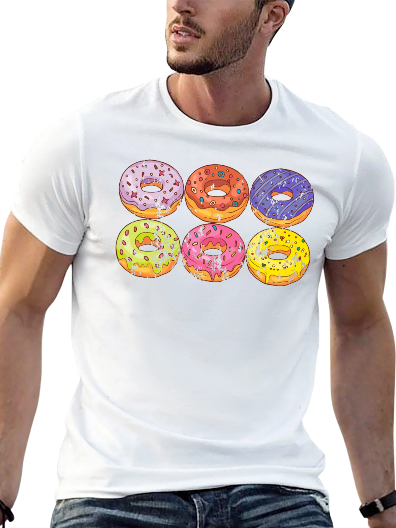 Black Donut T-Shirt - Novelty Graphic Tee for Donut Lovers view 13