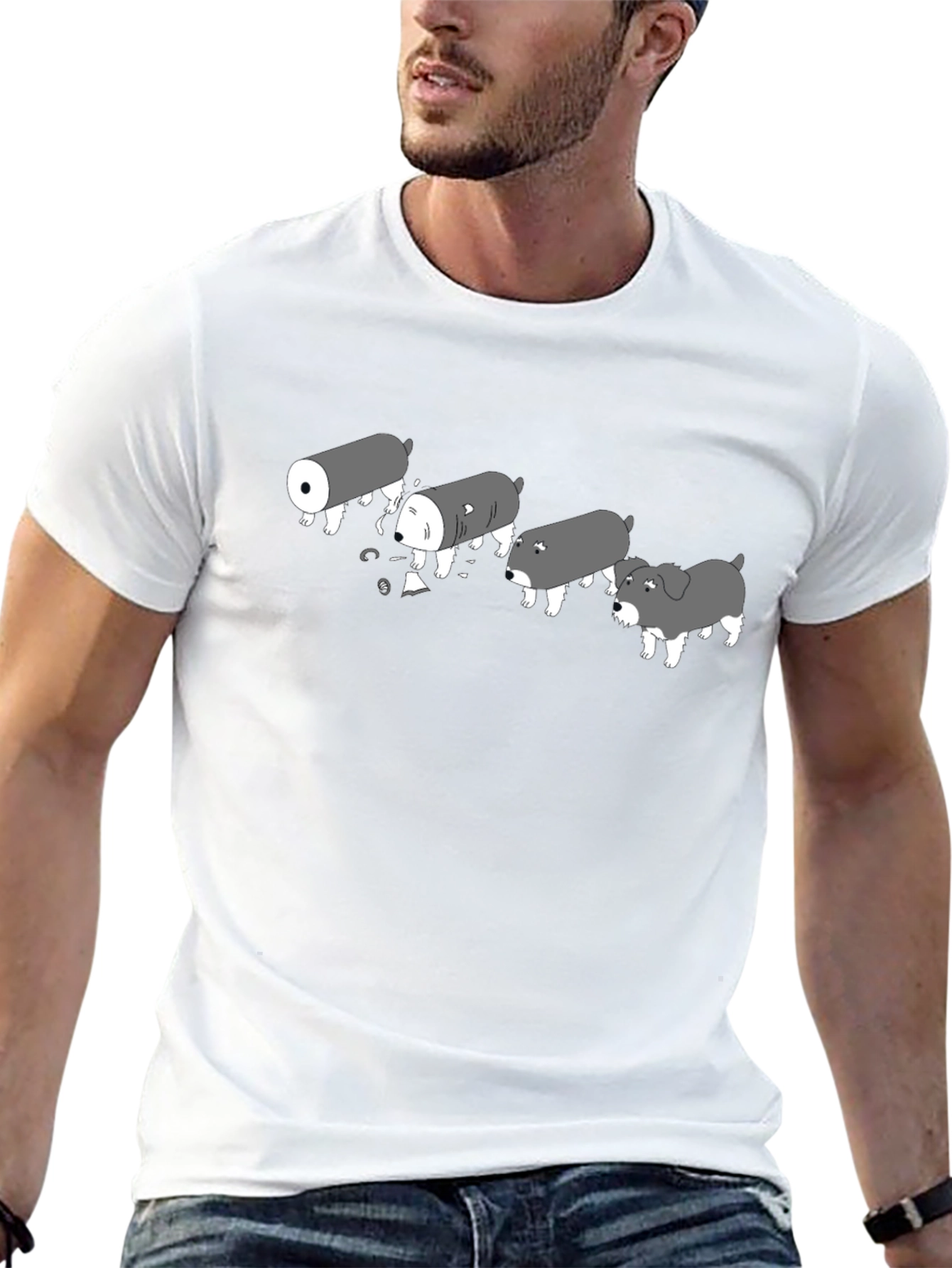 Black Sushi Dogs T-Shirt - Funny Foodie Tee view 13