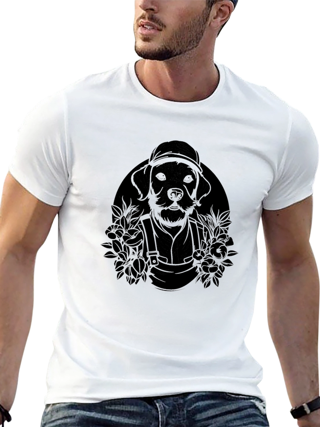 Black Dog Gardener Graphic T-Shirt view 13