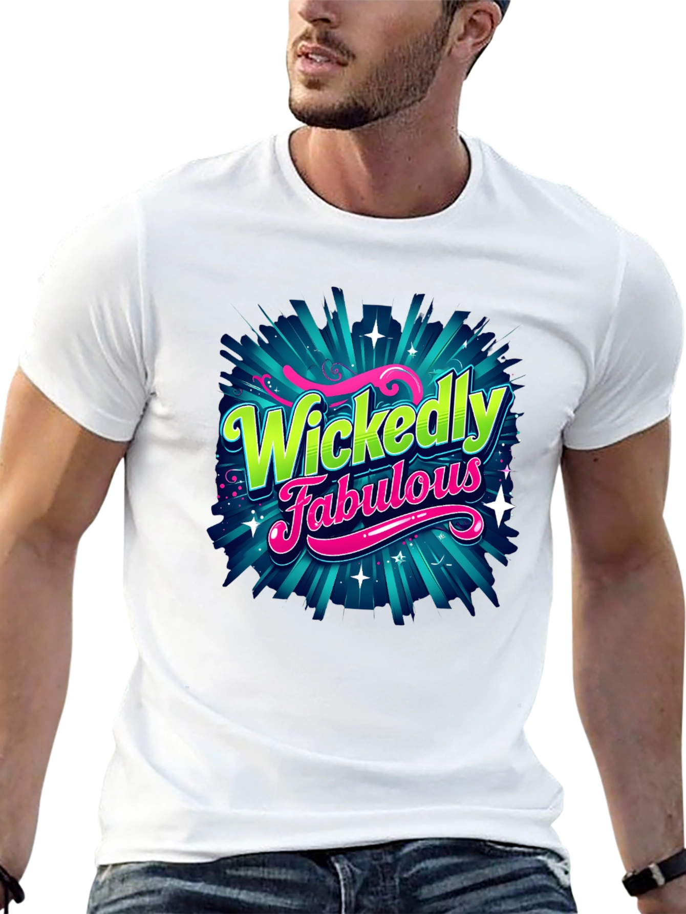 Black Wickedly Fabulous Graphic T-Shirt view 13