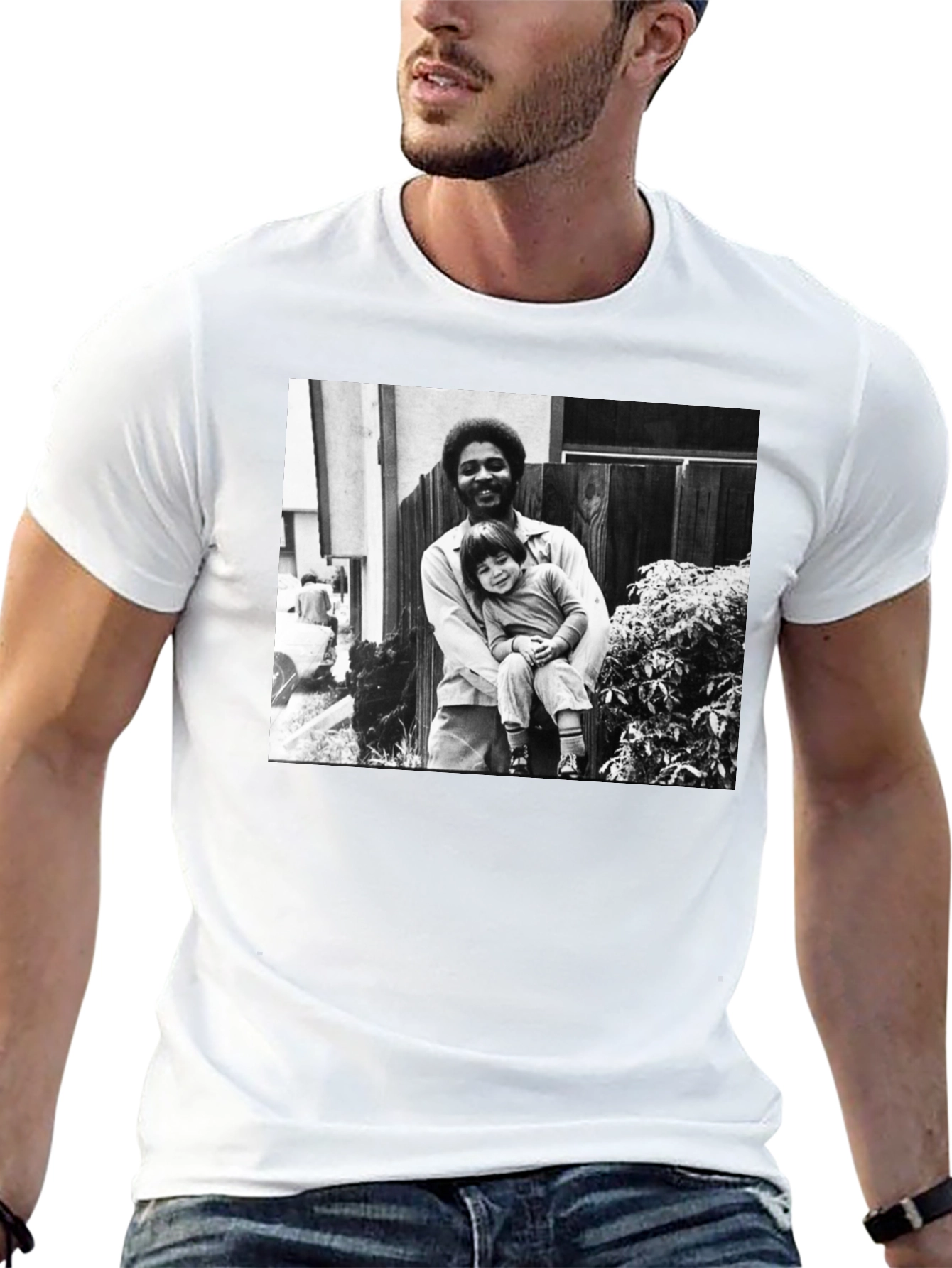 Black Vintage Style Black T-Shirt view 13