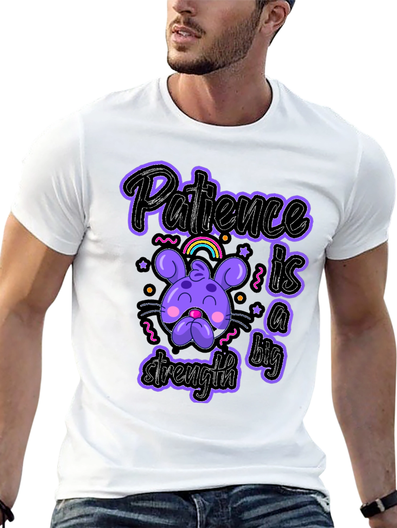 Black Patience is a Strength Graphic T-Shirt view 13