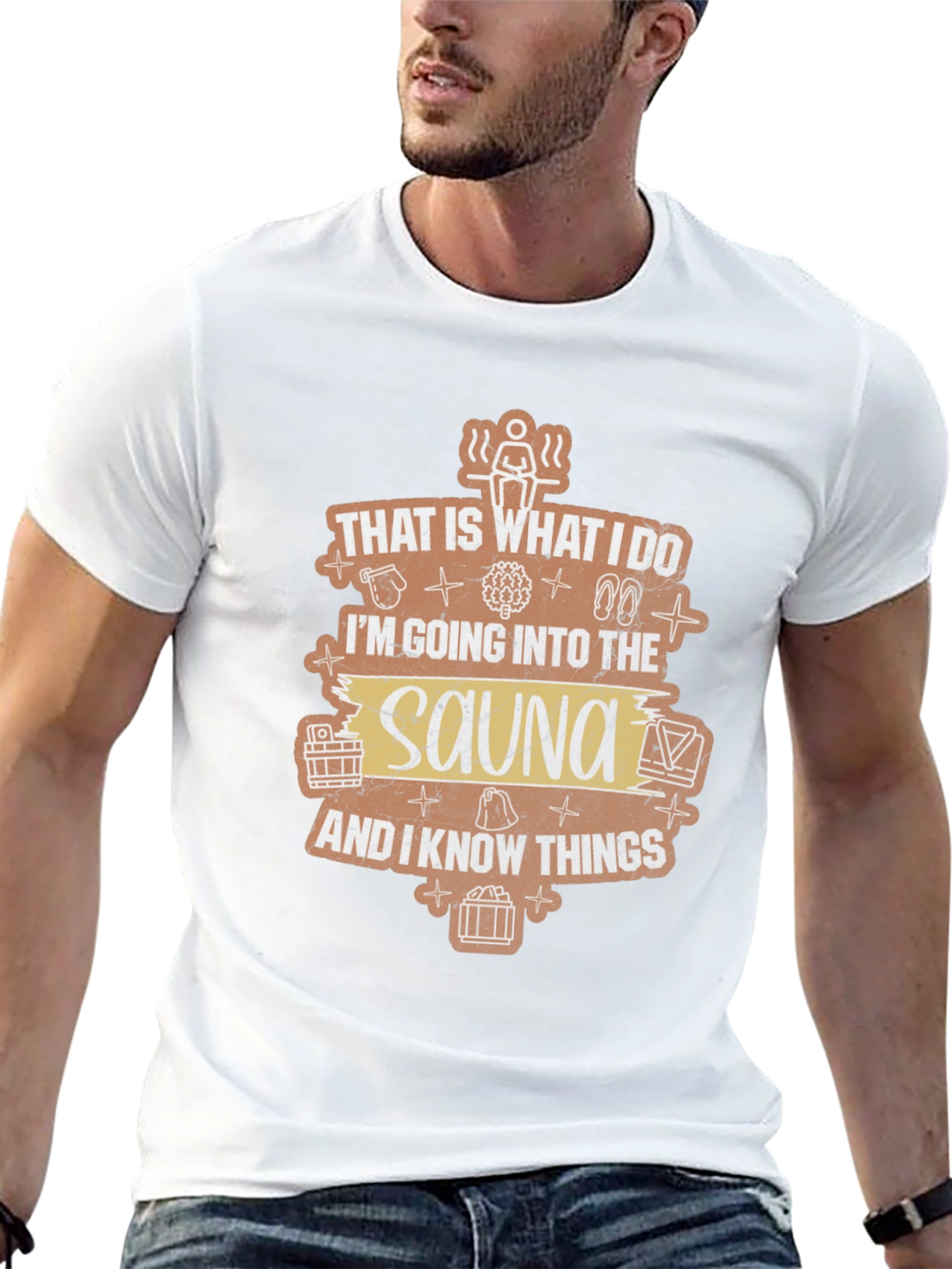 Black Sauna Lover T-Shirt - That Is What I Do view 13