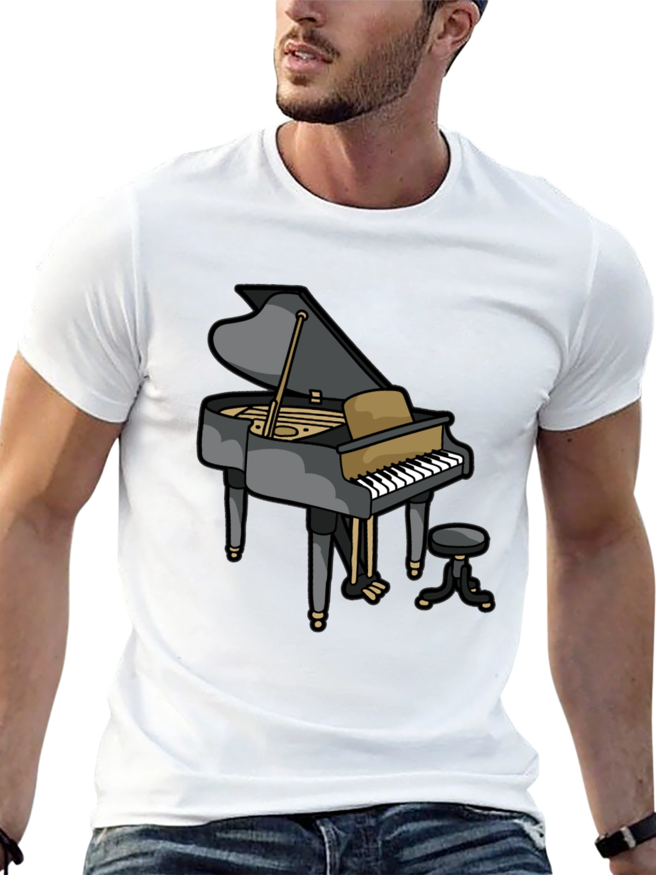 Piano T-Shirt - Music Lover Tee - 13