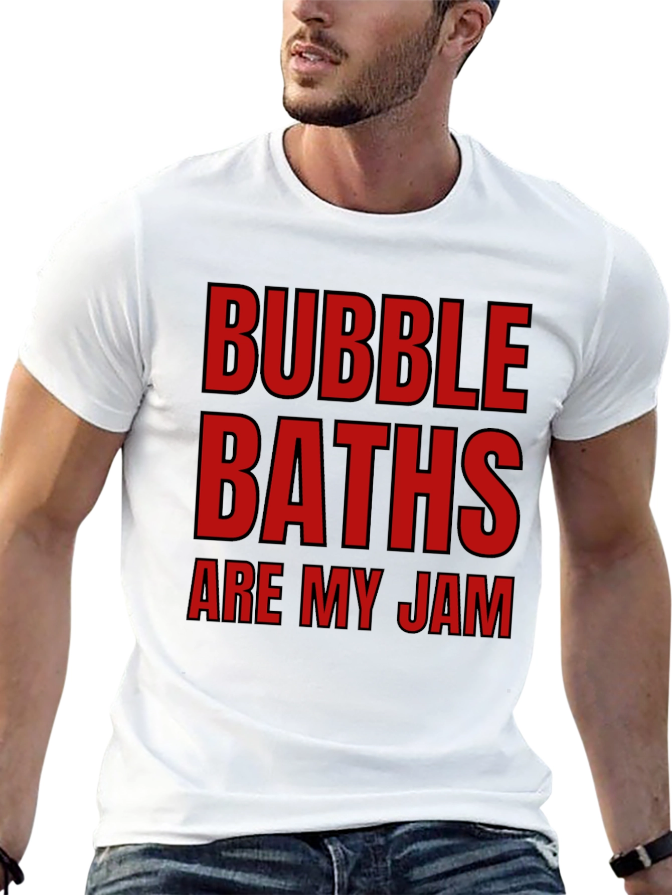 Black Bubble Baths Are My Jam T-Shirt Funny Relaxing Novelty Tee view 13