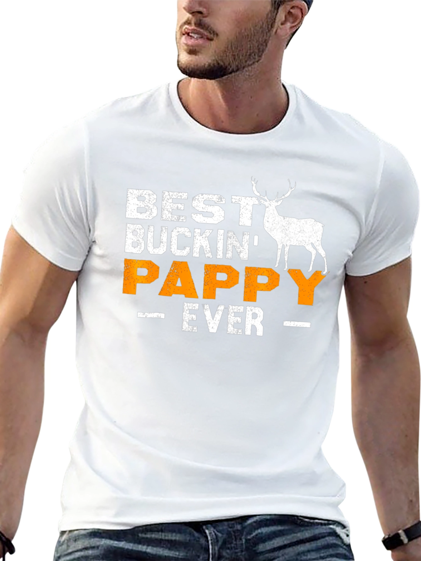 Black Best Buckin' Pappy Ever T-Shirt view 13