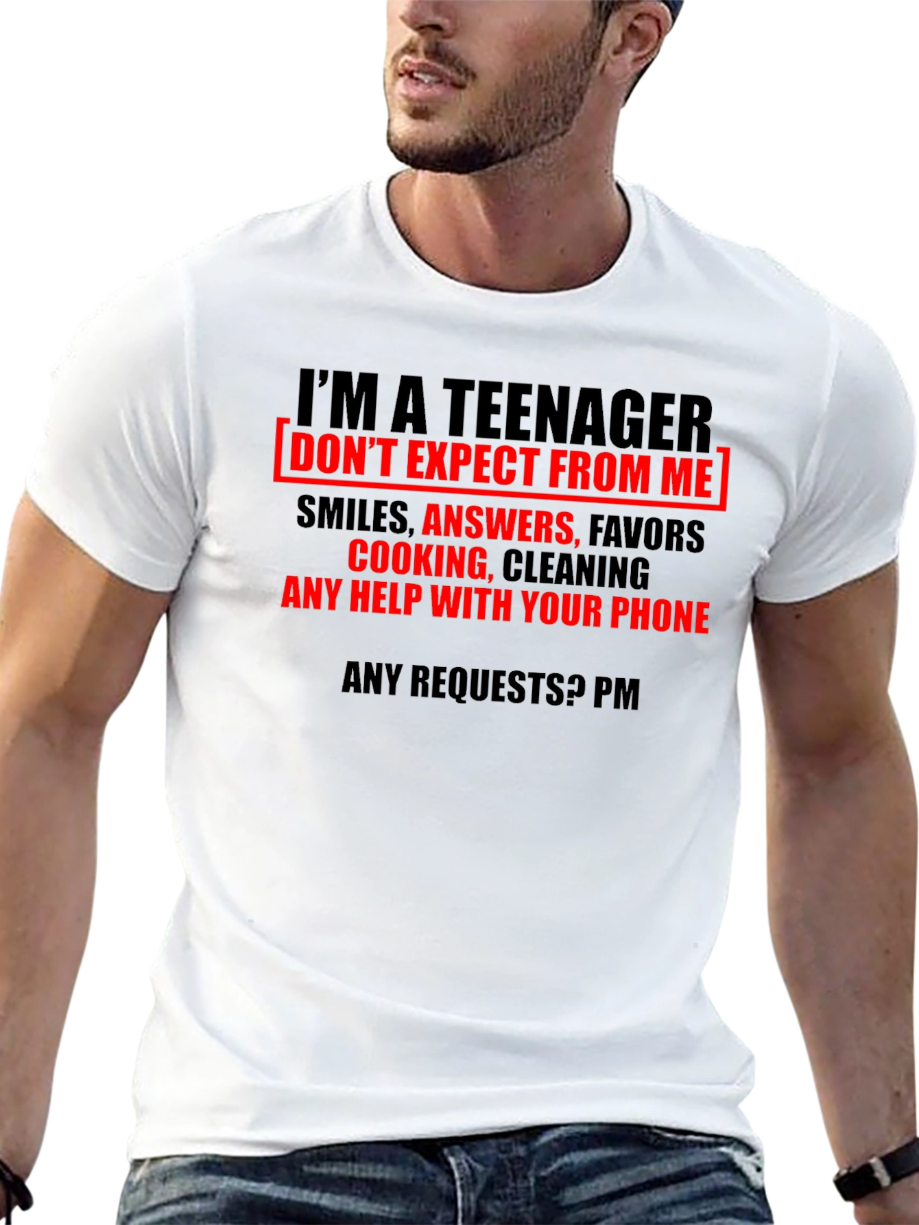 Black Teenager Funny Graphic T-Shirt view 13