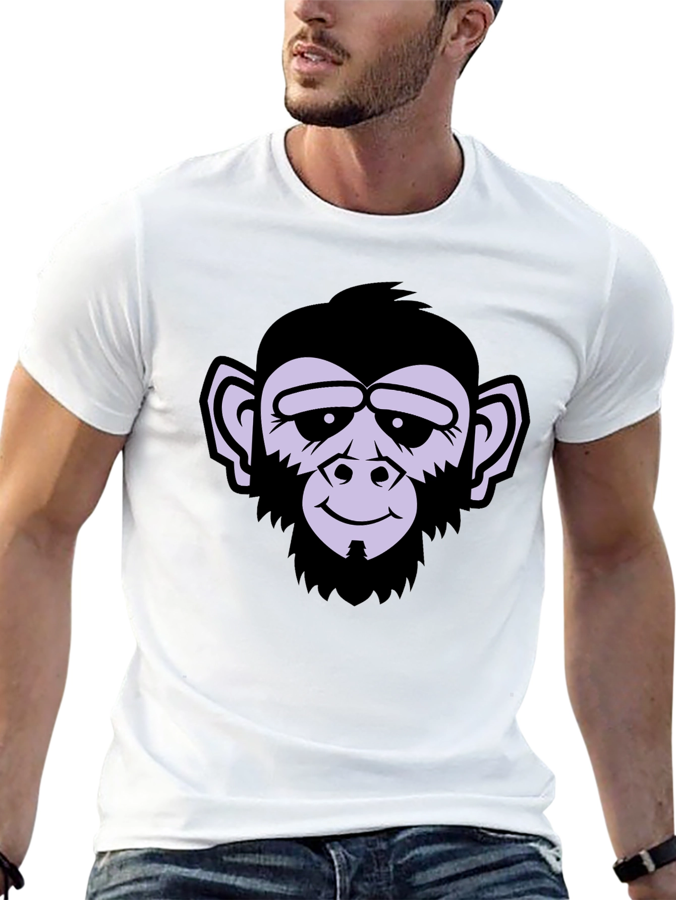 Black Monkey Graphic Tee - Men's Black T-Shirt view 13