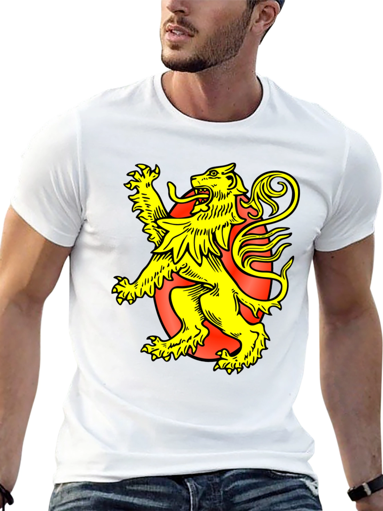 Black Lion Rampant Graphic Tee - Black T-Shirt view 13