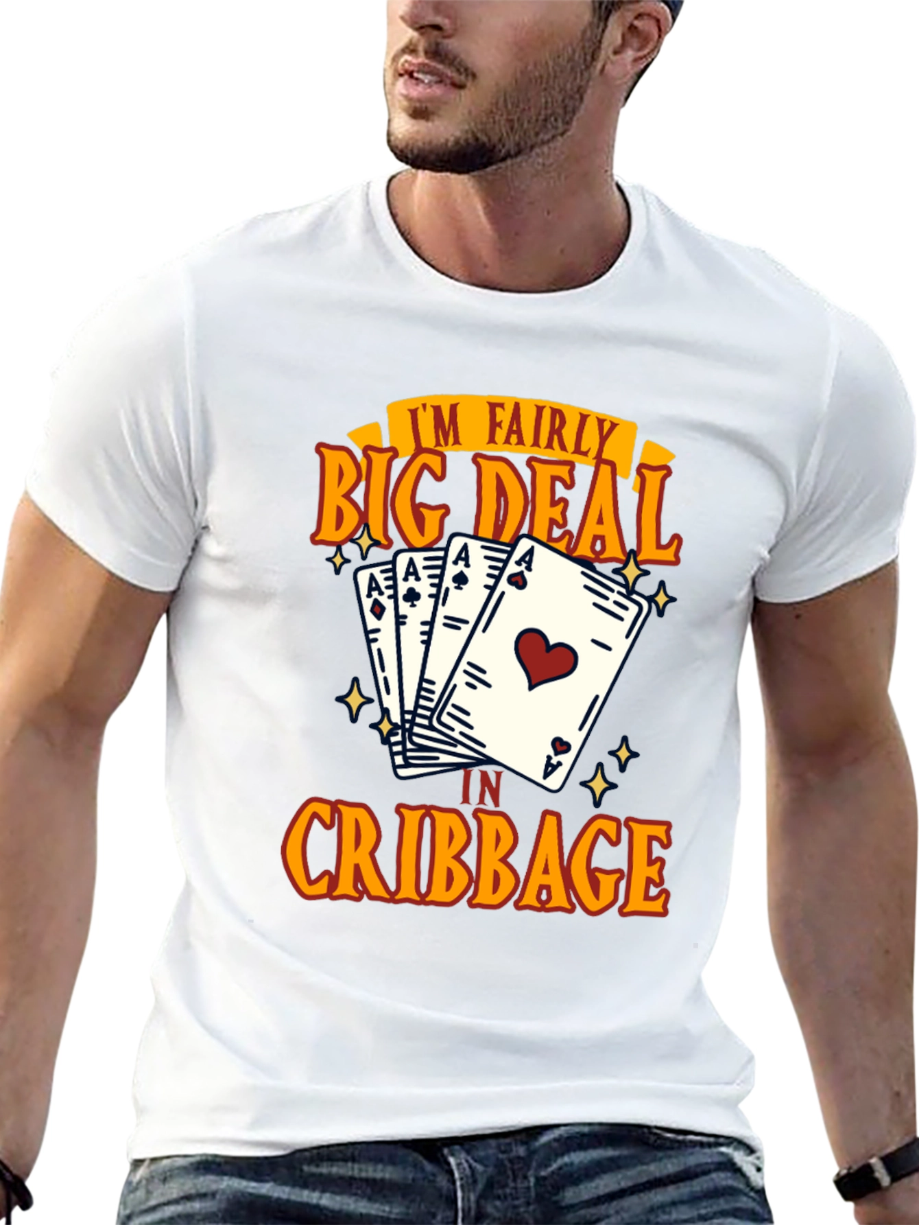 Black Fairly Big Deal Cribbage Card T-Shirt view 13