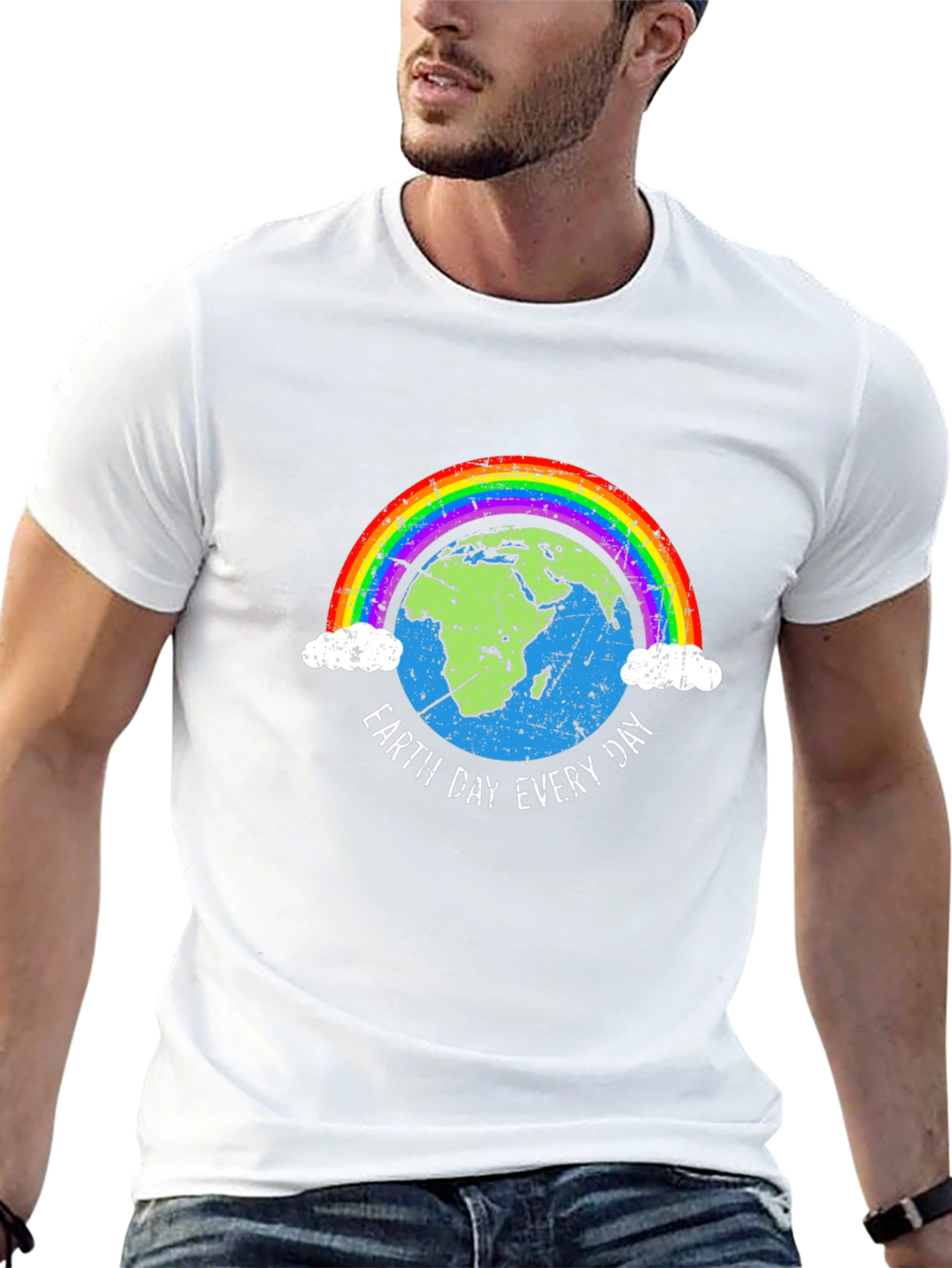 Black Earth Day Every Day T-Shirt view 13