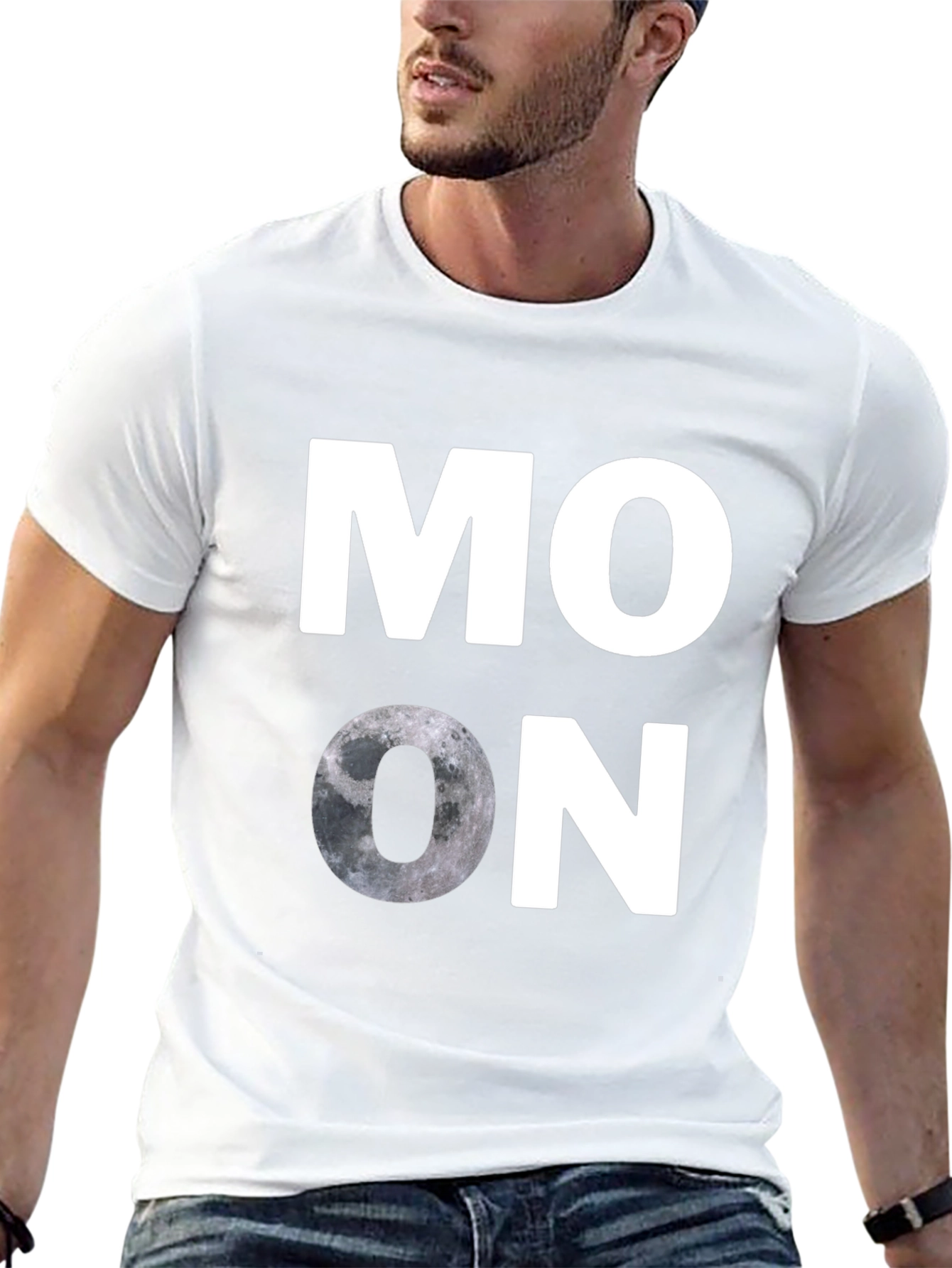 Black Moon Graphic T-Shirt - Casual Black Tee view 13