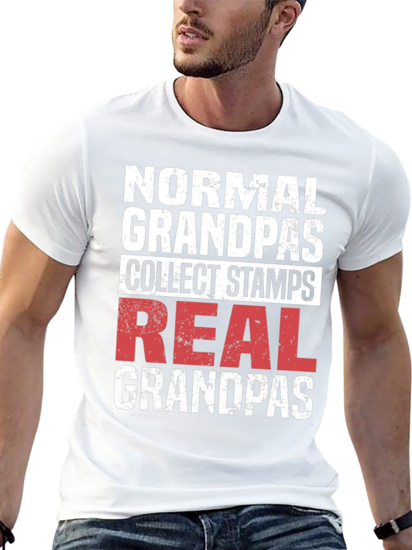 Black Real Grandpas T-Shirt view 13