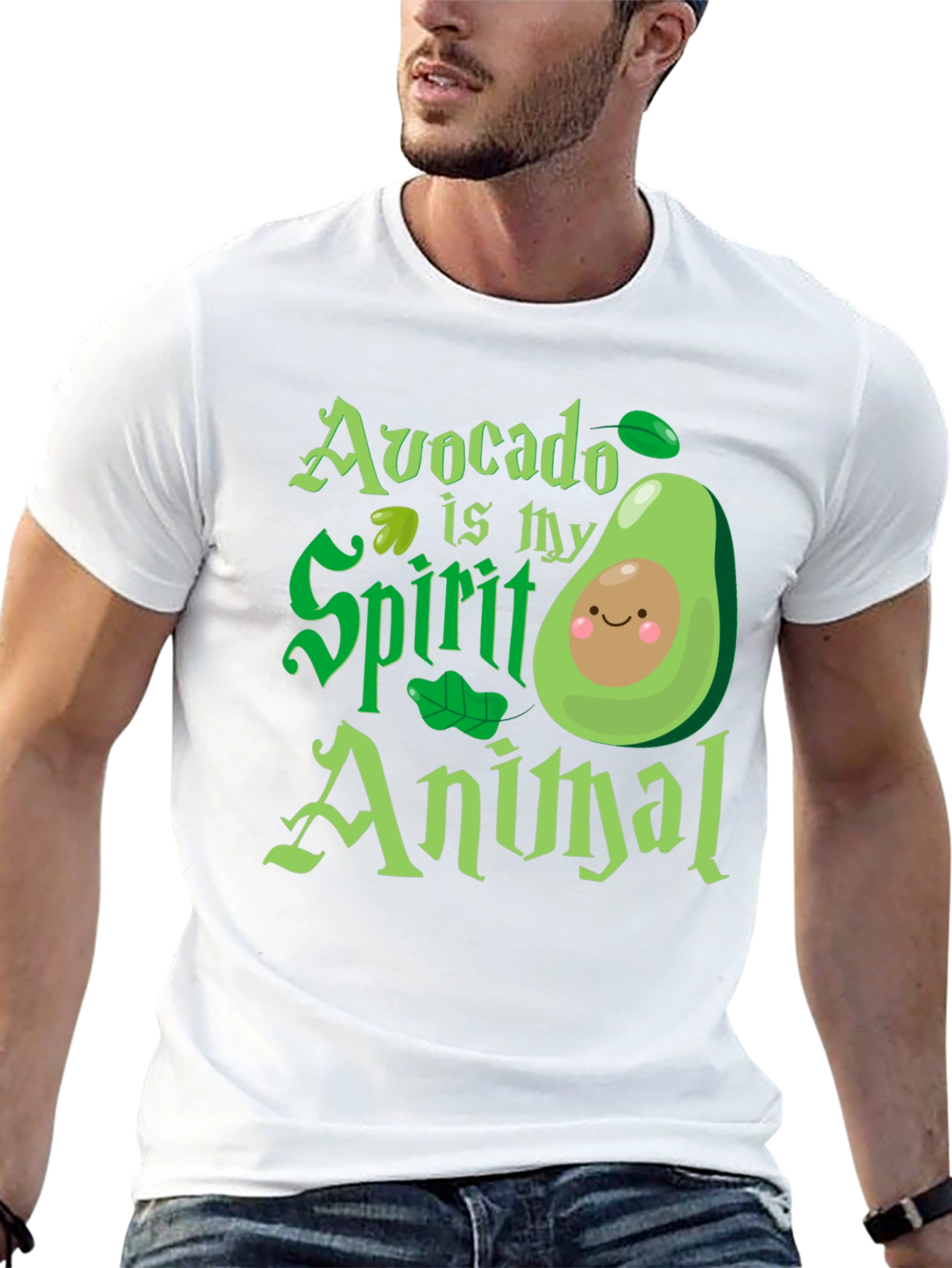 Black Avocado is My Spirit Animal - Graphic T-Shirt view 13