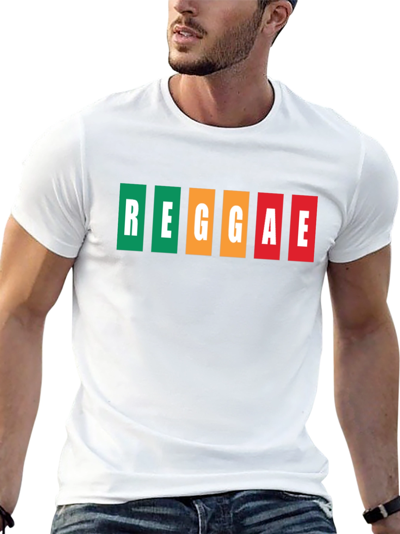 Black Reggae Music T-Shirt - Black view 13