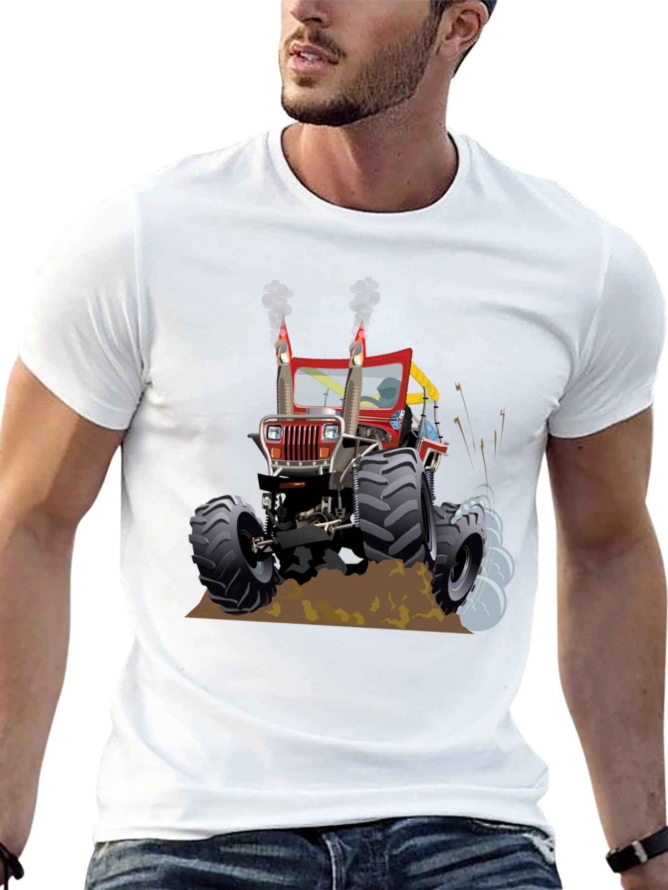 Black Monster Truck Tee - Off-Road Adventure T-Shirt view 13