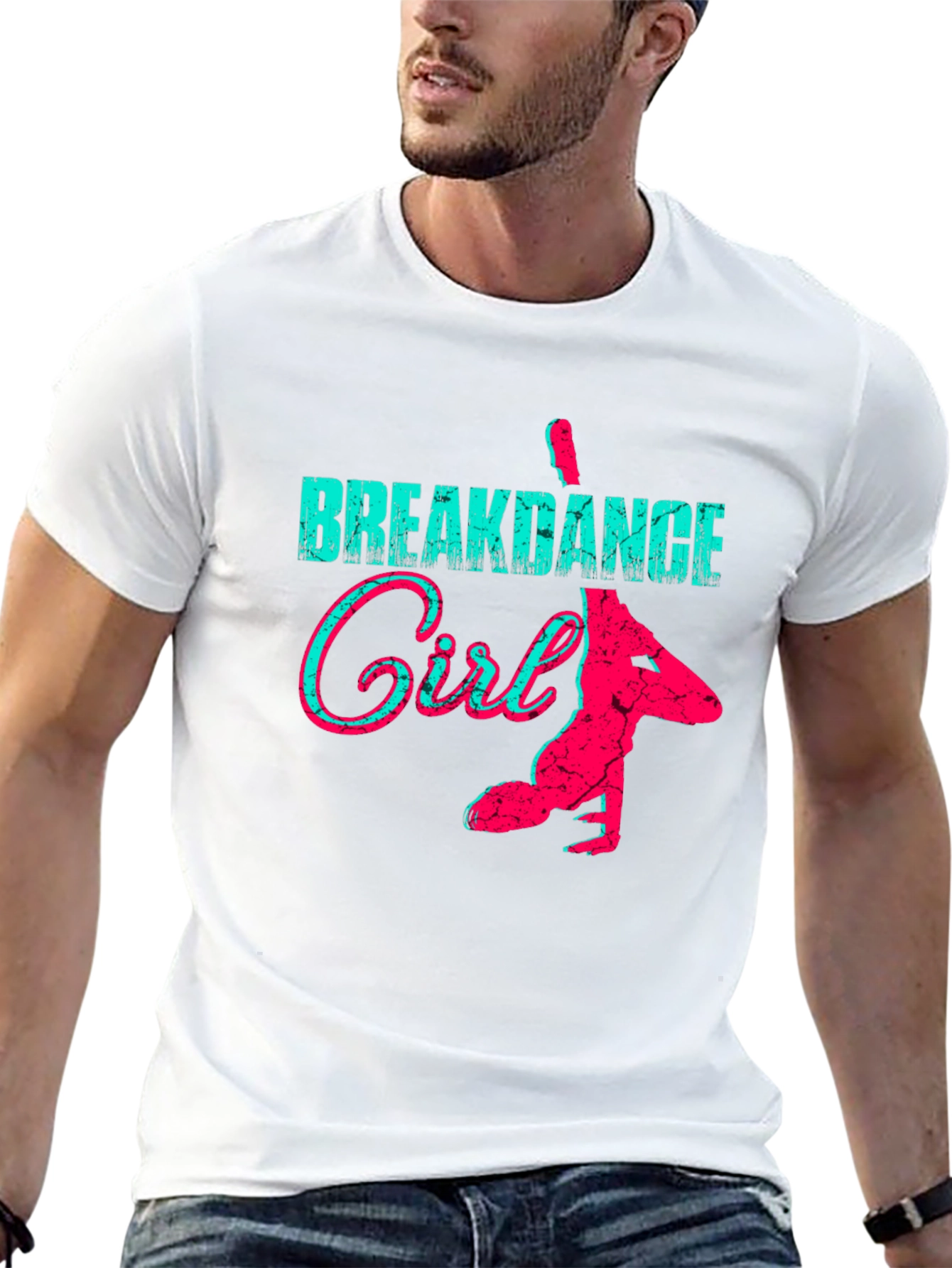 Black Breakdance Girl Graphic Tee - Cool Style view 13