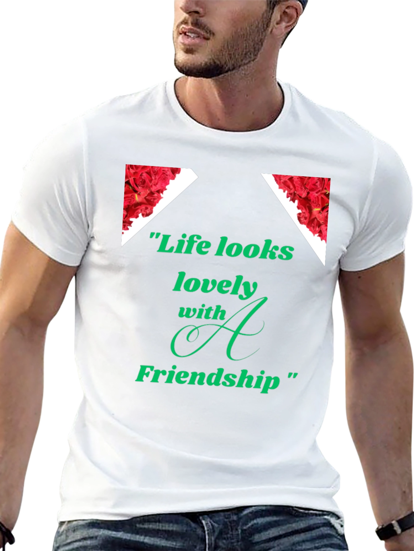 Black Life Looks Lovely Friendship Graphic Tee view 13