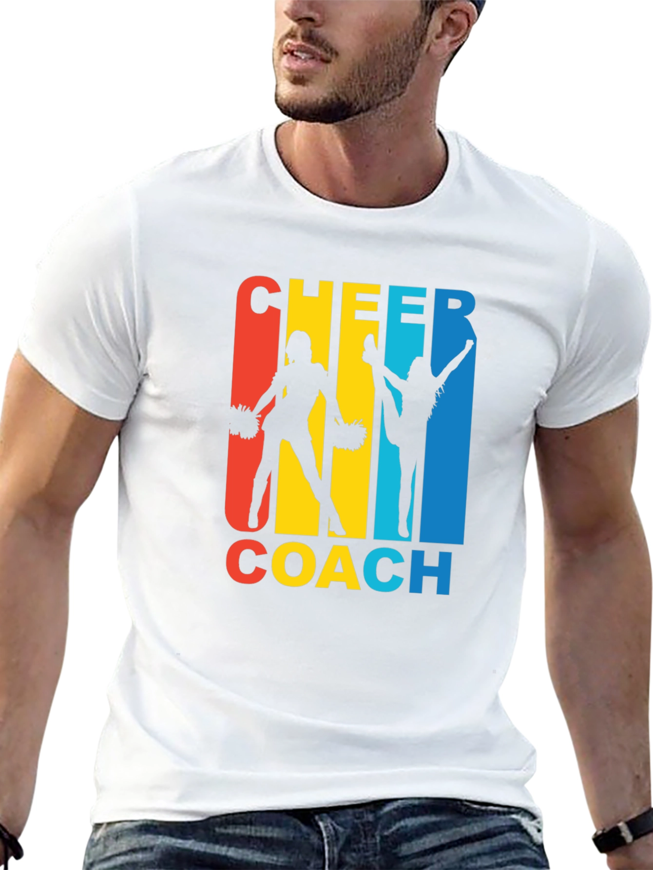 Black Cheer Coach Graphic T-Shirt view 13