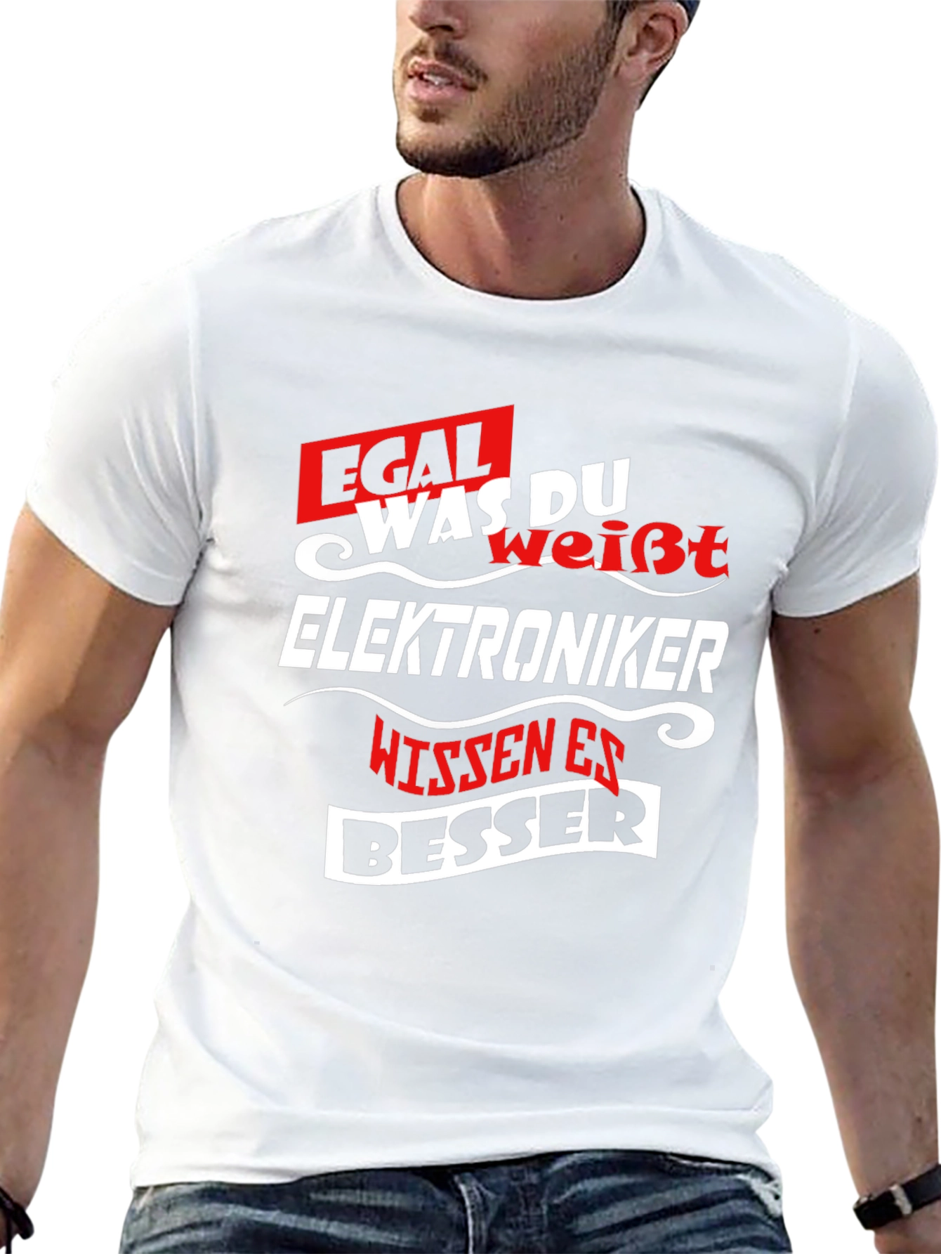 Black Electronics Expert T-Shirt - Egal Was Du WeiBt view 13