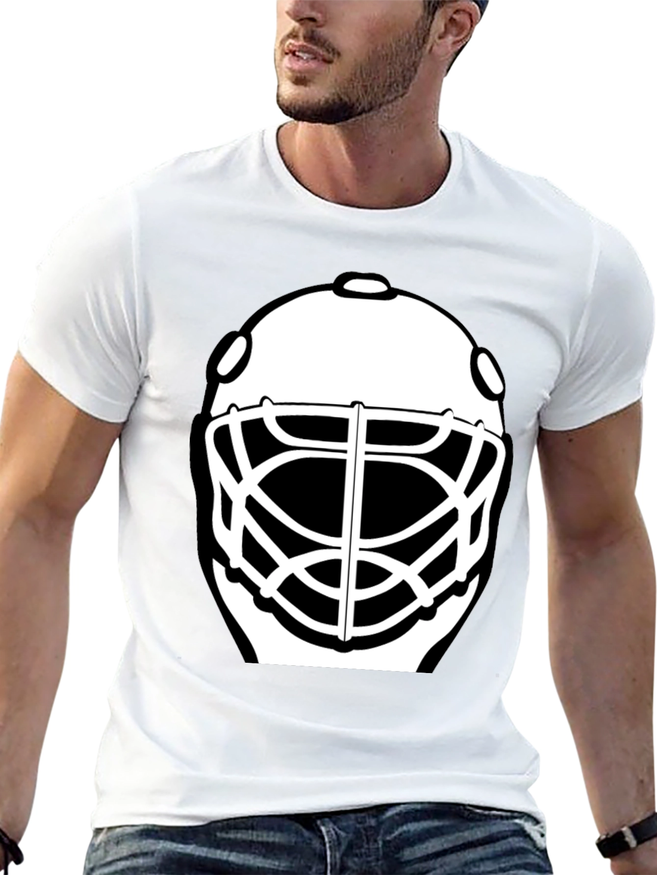 Hockey Goalie Mask Graphic T-Shirt - 13