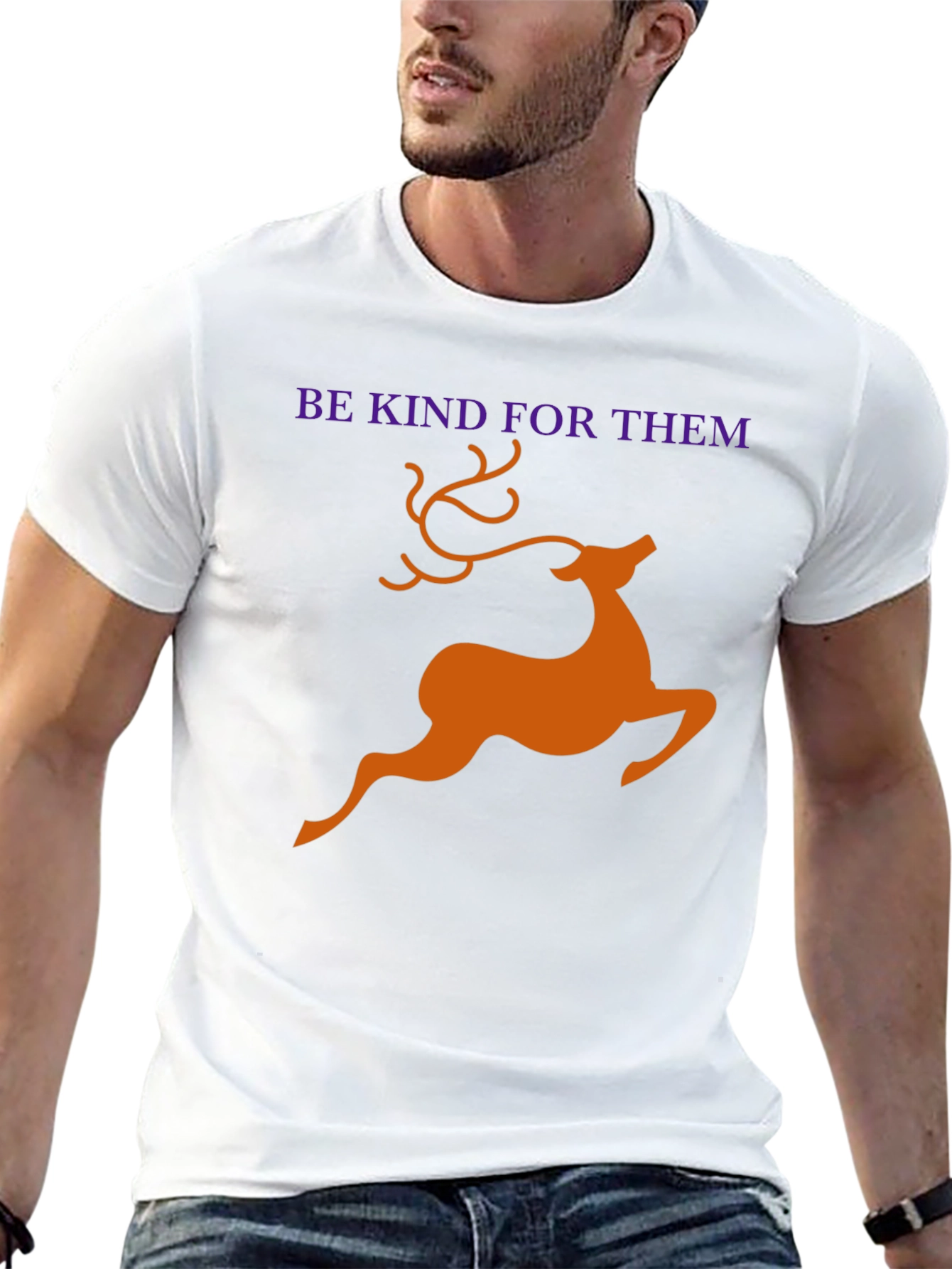 Black Be Kind For Them Deer Graphic T-Shirt view 13