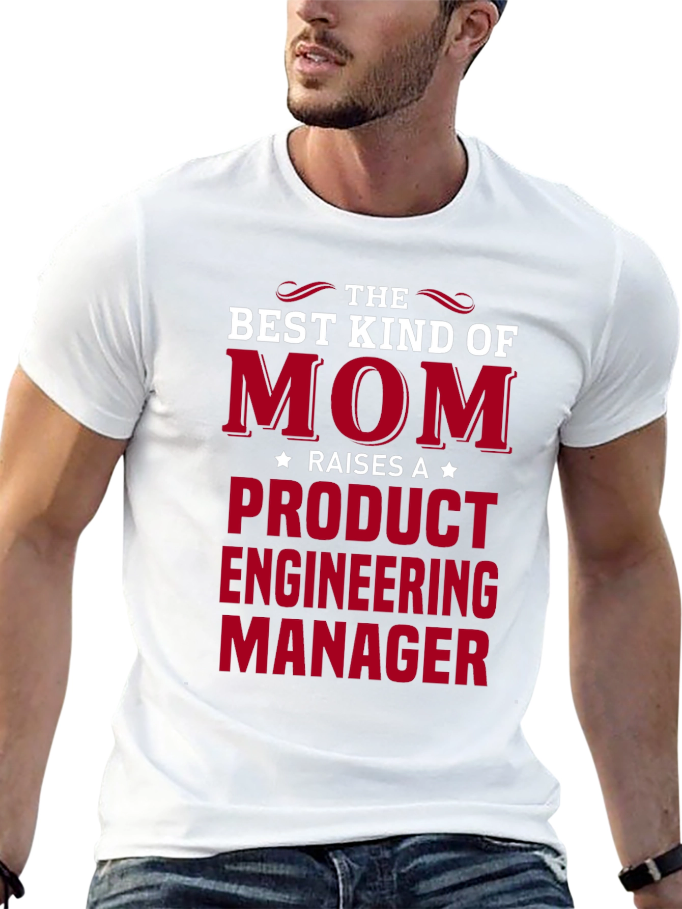 Black Best Kind of Mom Product Engineering Manager T-Shirt view 13
