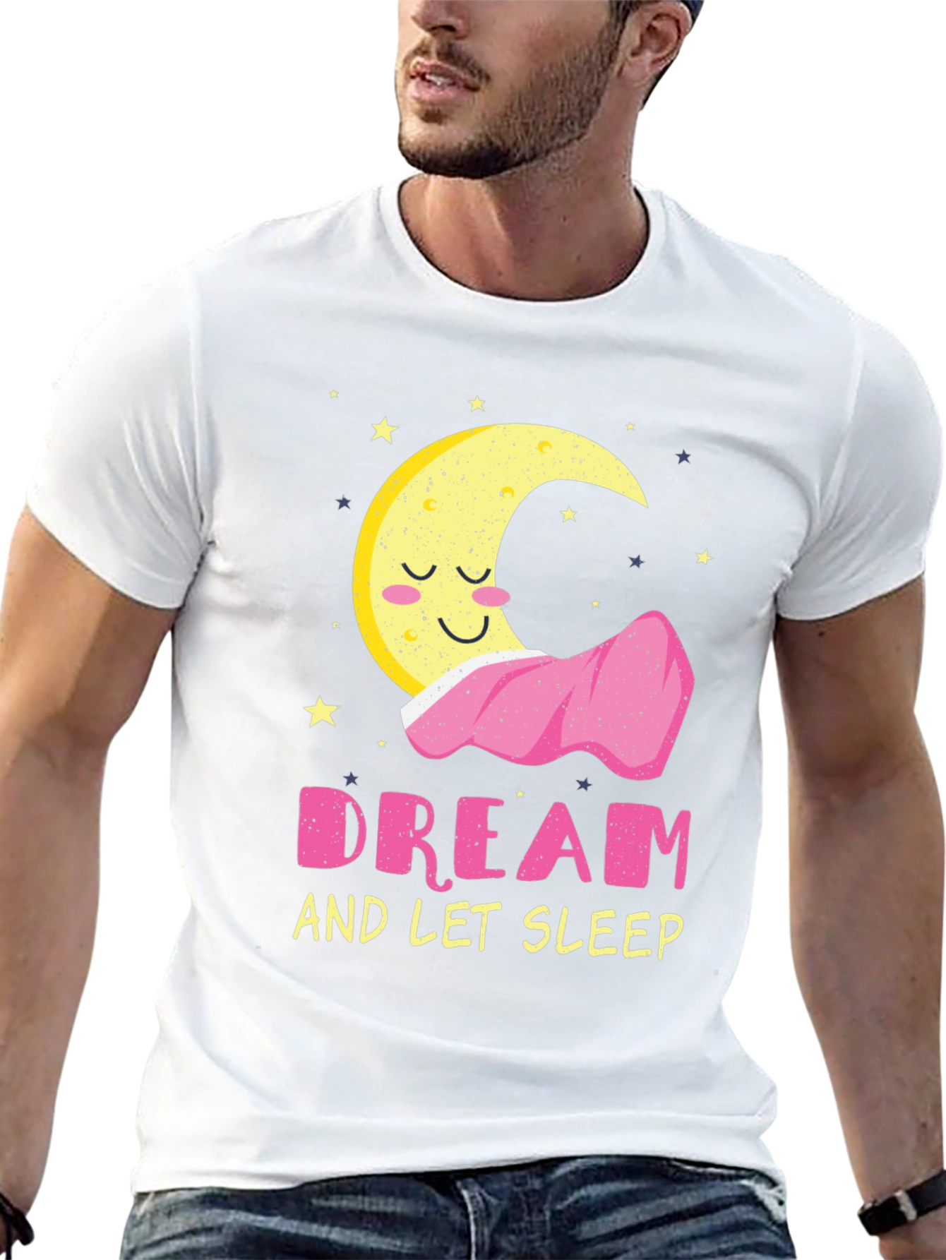 Black Dream and Let Sleep Graphic Tee - Soft Cotton Blend view 13
