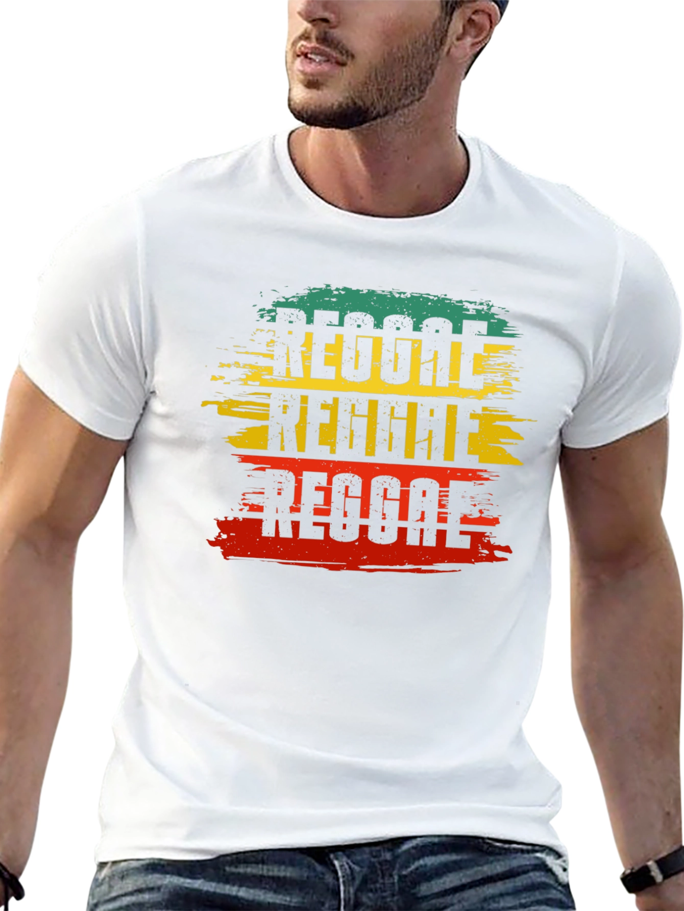 Reggae T-Shirt: Rasta Colors Tee - 13