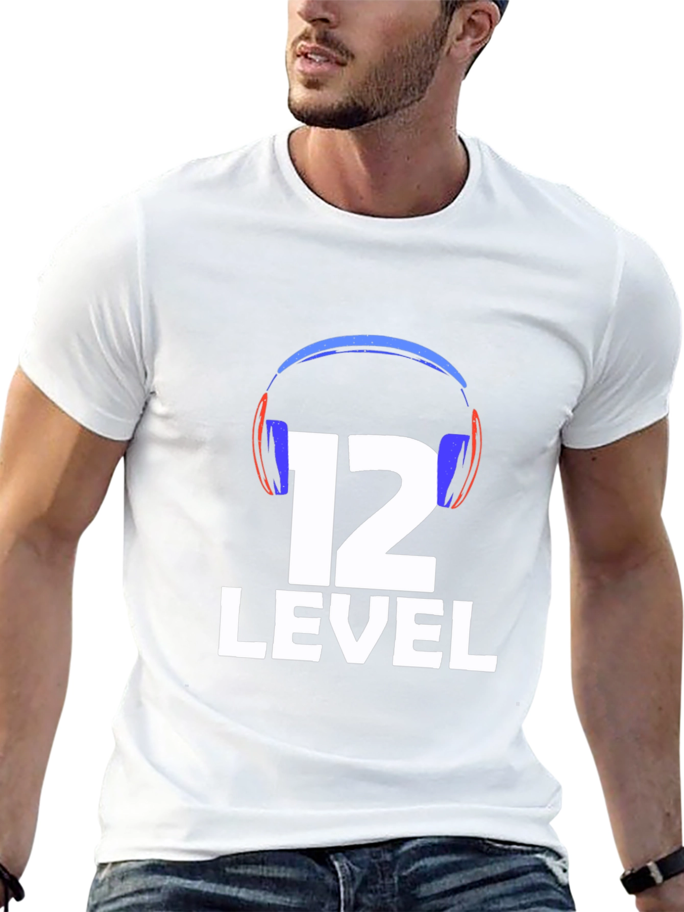 Black Level 12 Gaming T-Shirt - Black view 13