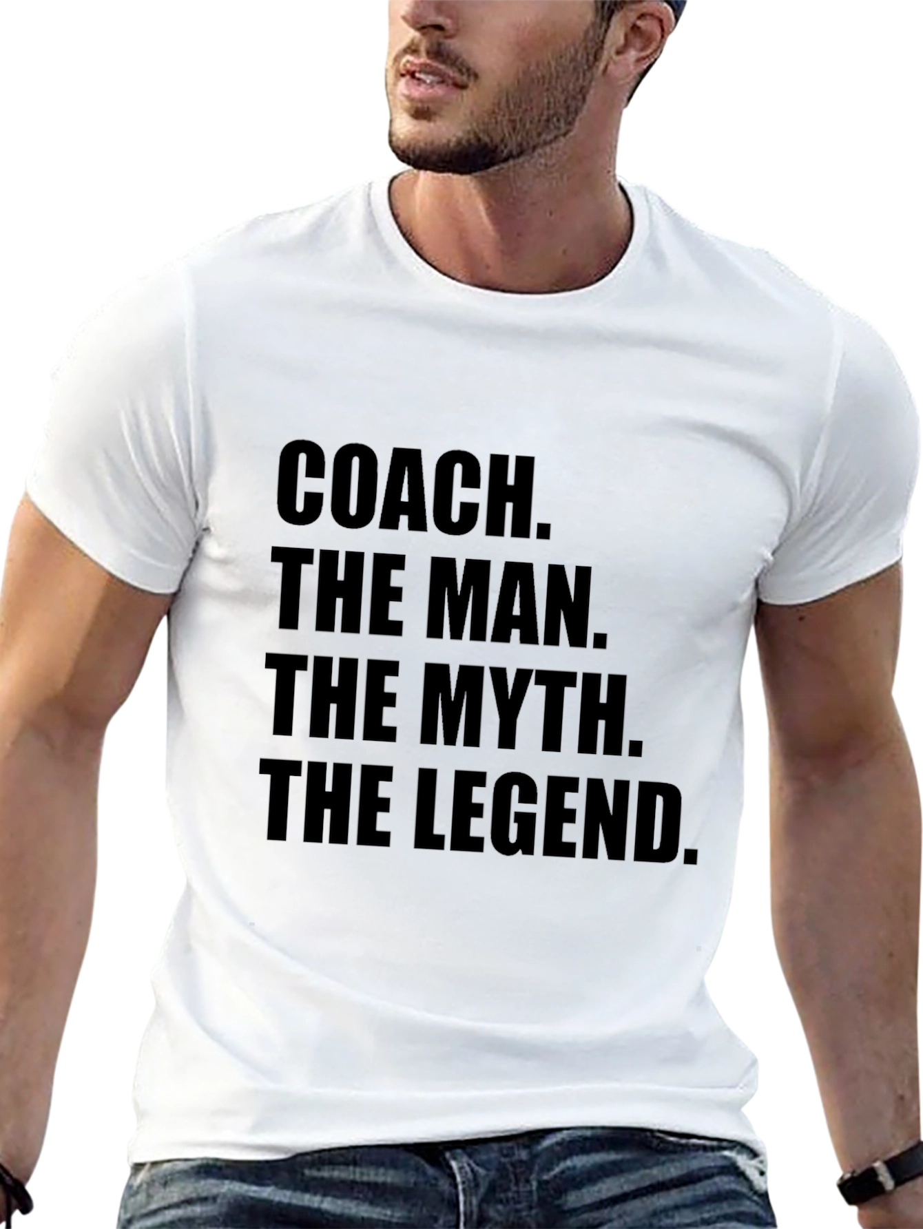 Black Coach The Man The Myth The Legend Graphic T-Shirt view 13