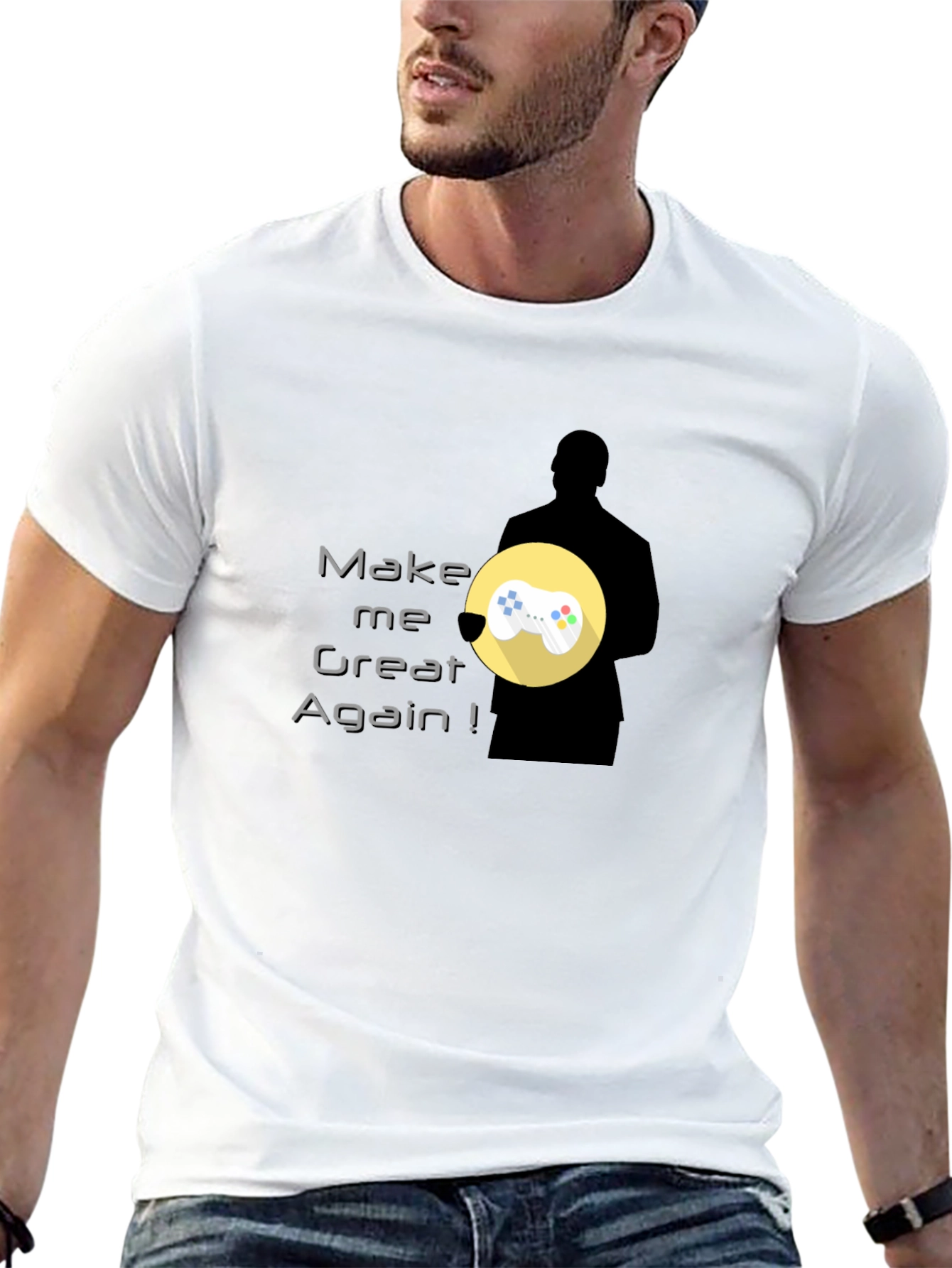 Black Make Me Great Again Gaming T-Shirt view 13