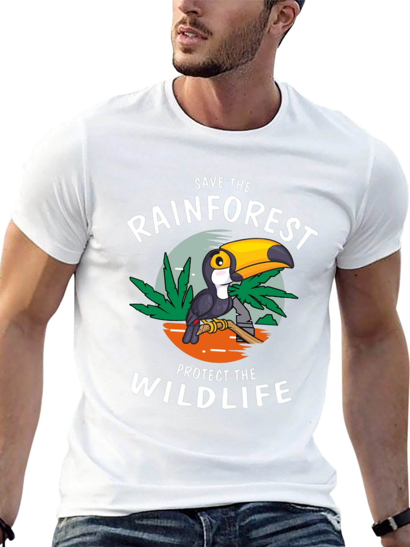 Black Save the Rainforest T-Shirt view 13