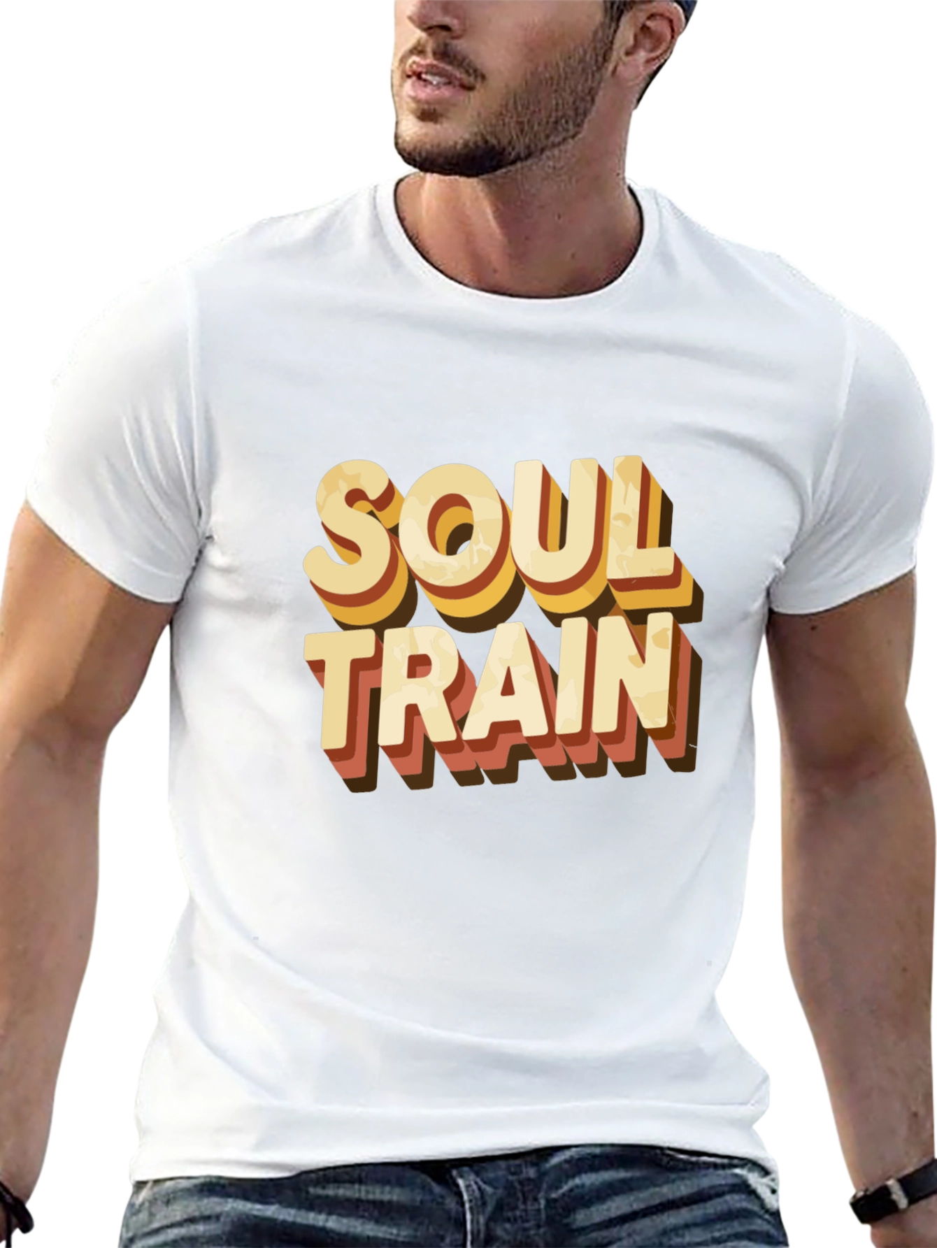 Black Soul Train Retro Graphic Tee view 13