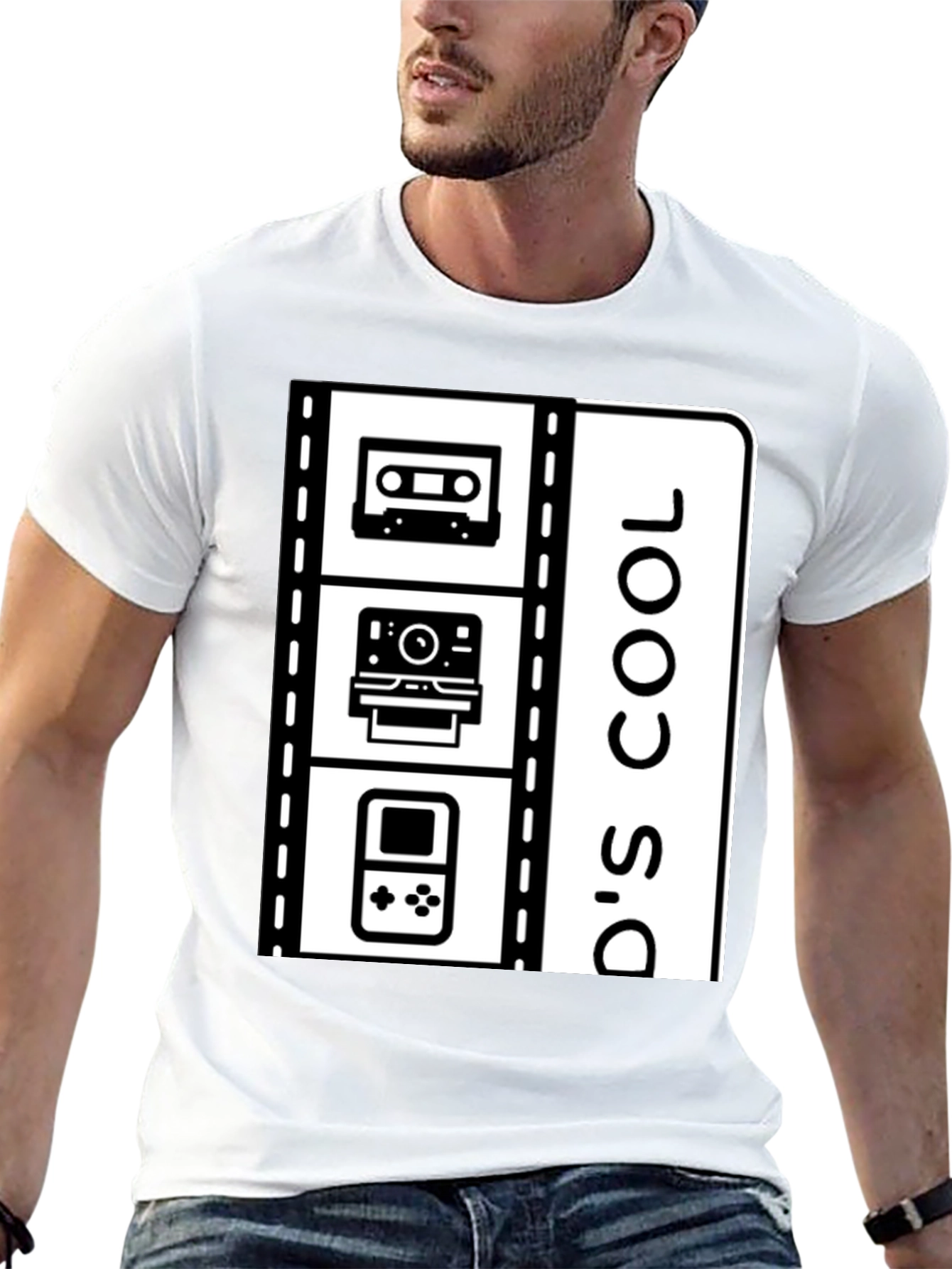 Black 90's Cool Nostalgic T-Shirt view 13