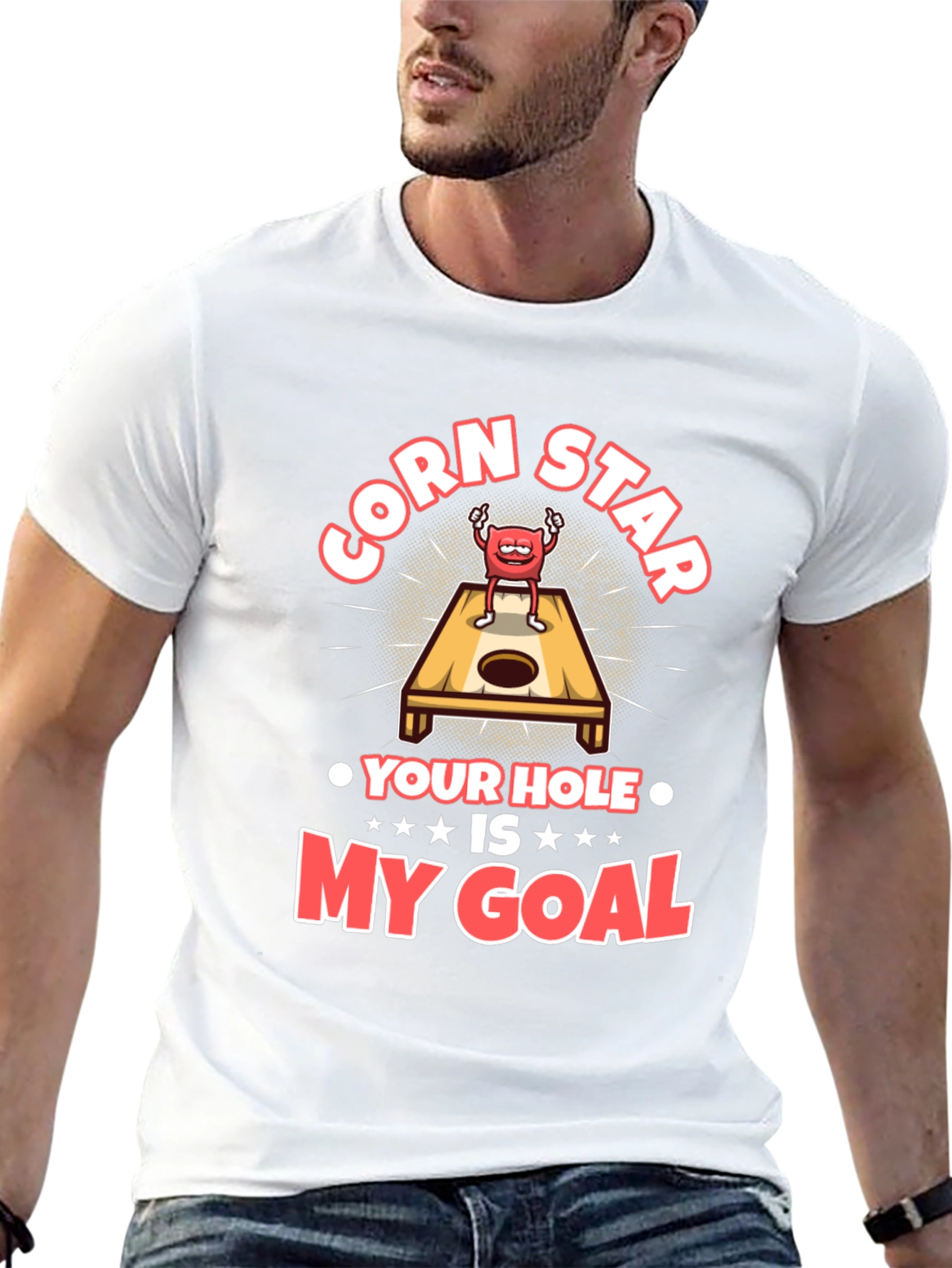 Black Corn Star Your Hole is My Goal T-Shirt view 13