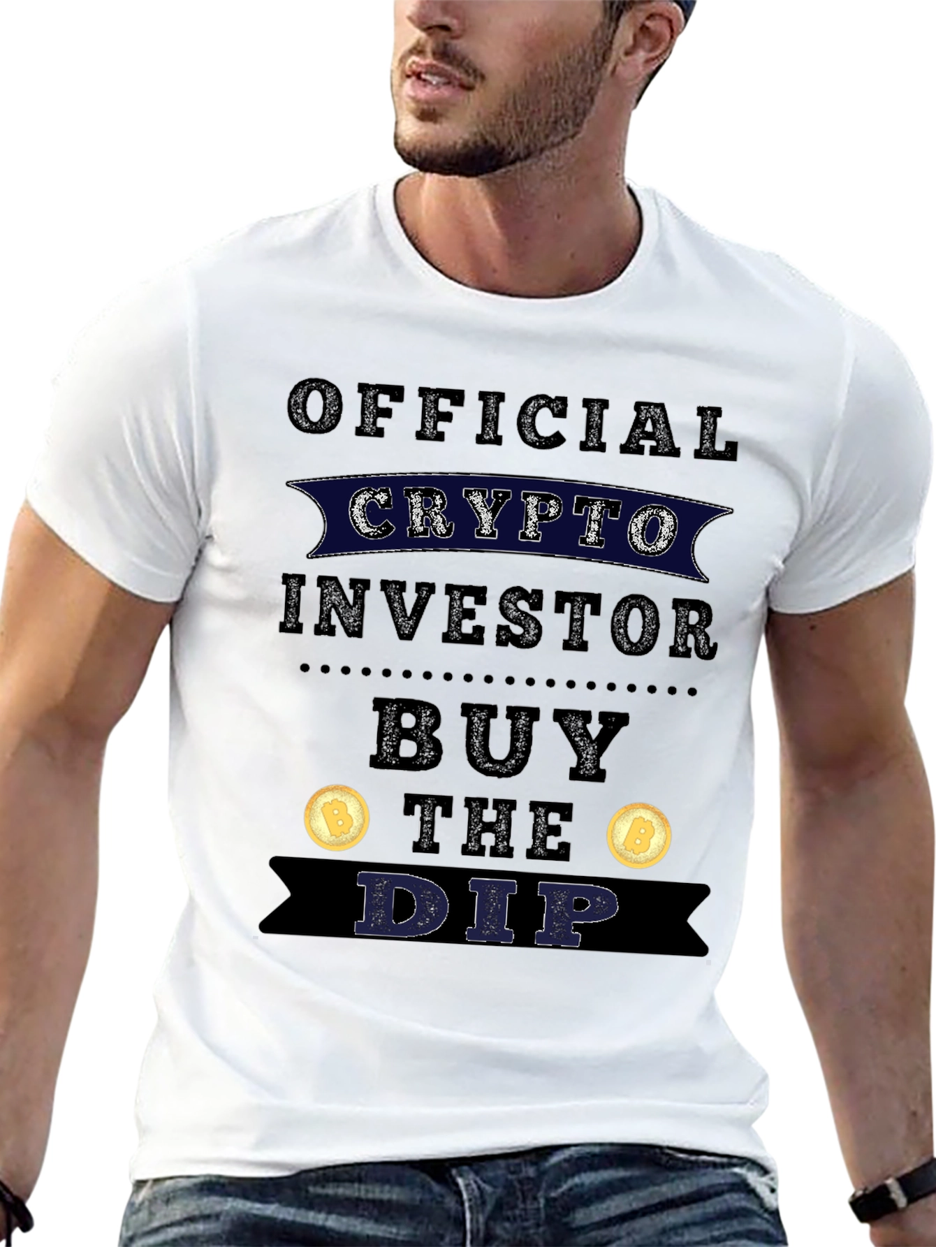 Black Crypto Investor Buy The Dip T-Shirt view 13