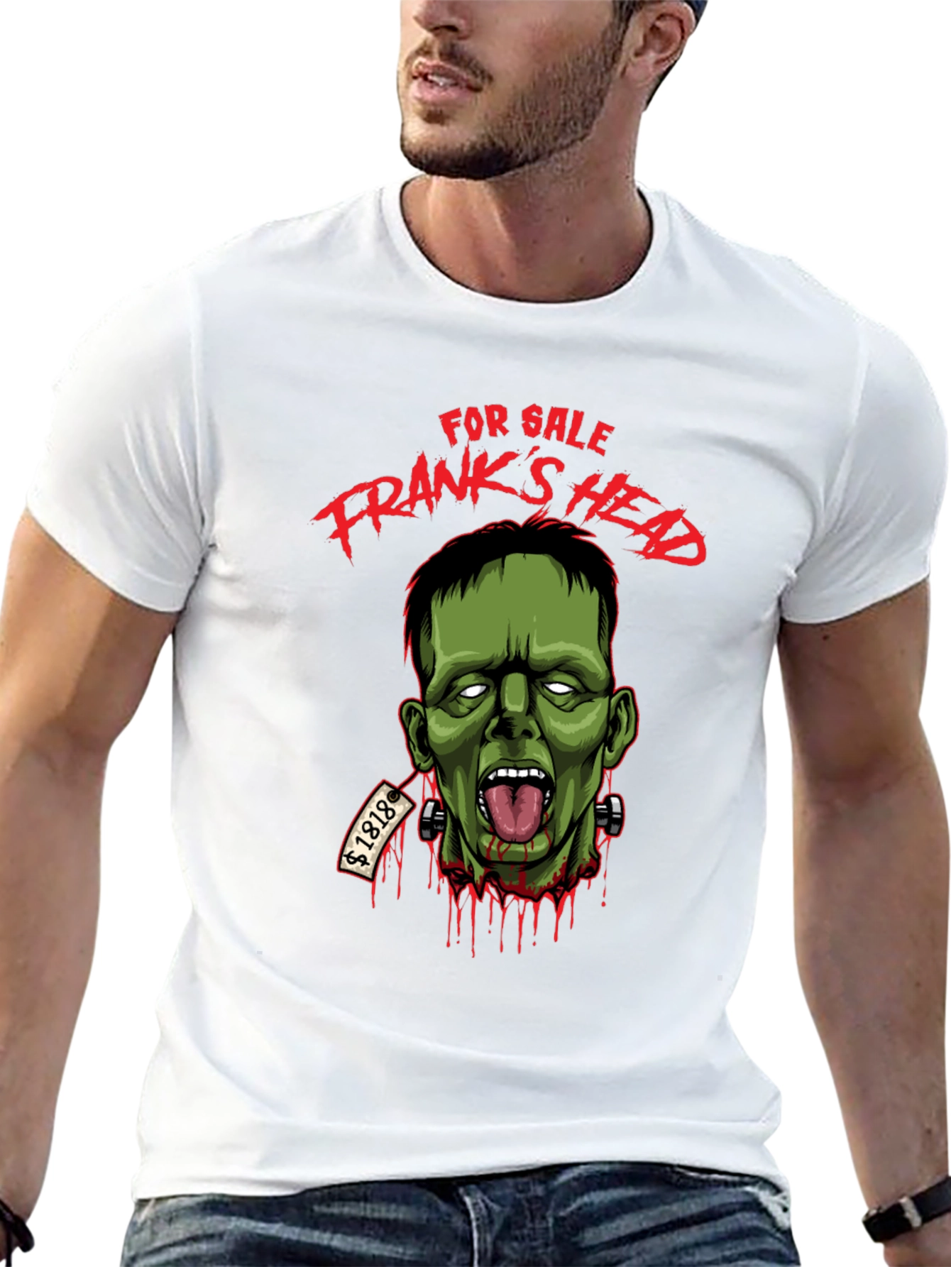 Black Frank's Head For Sale T-Shirt view 13