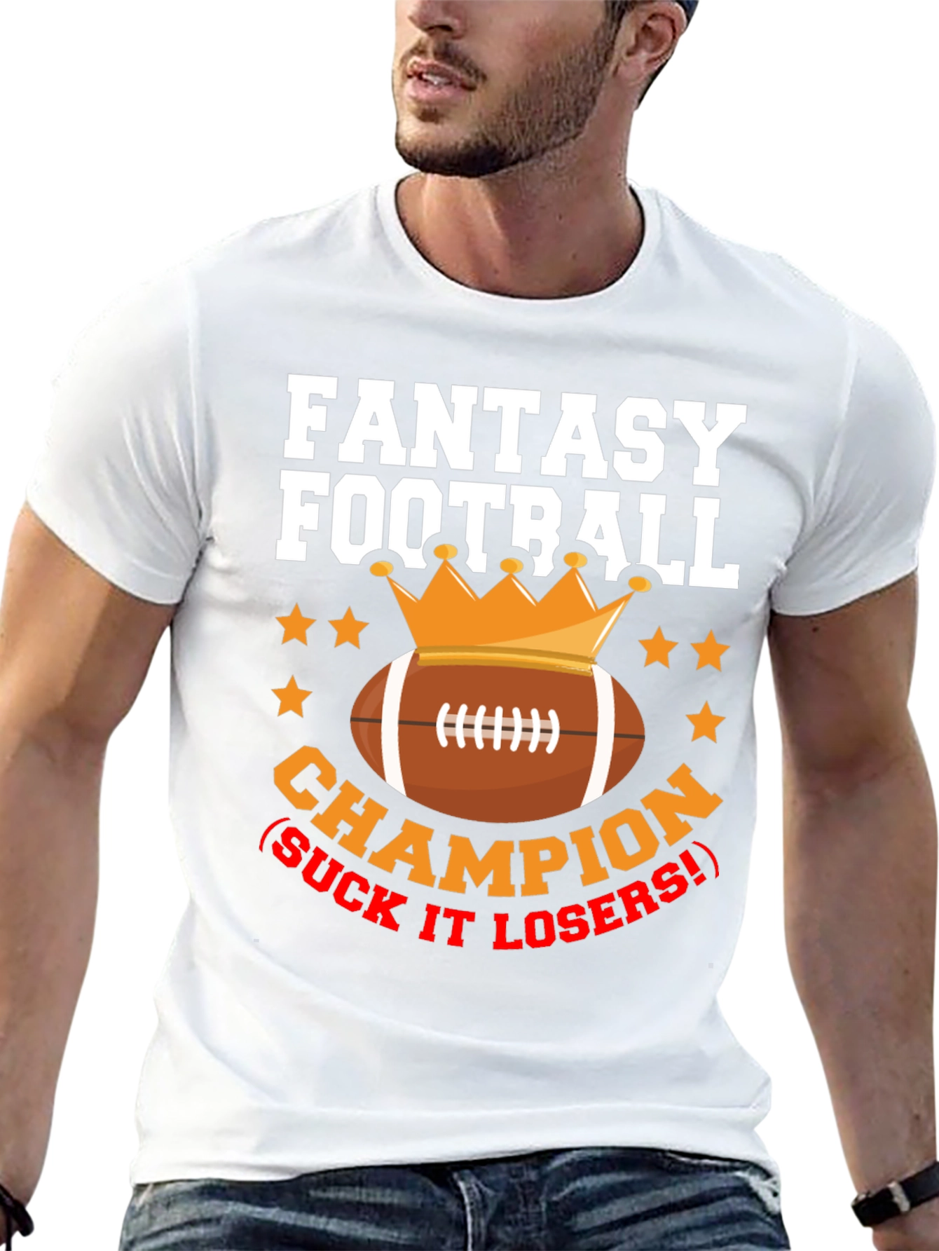 Black Fantasy Football Champion Graphic Tee view 13