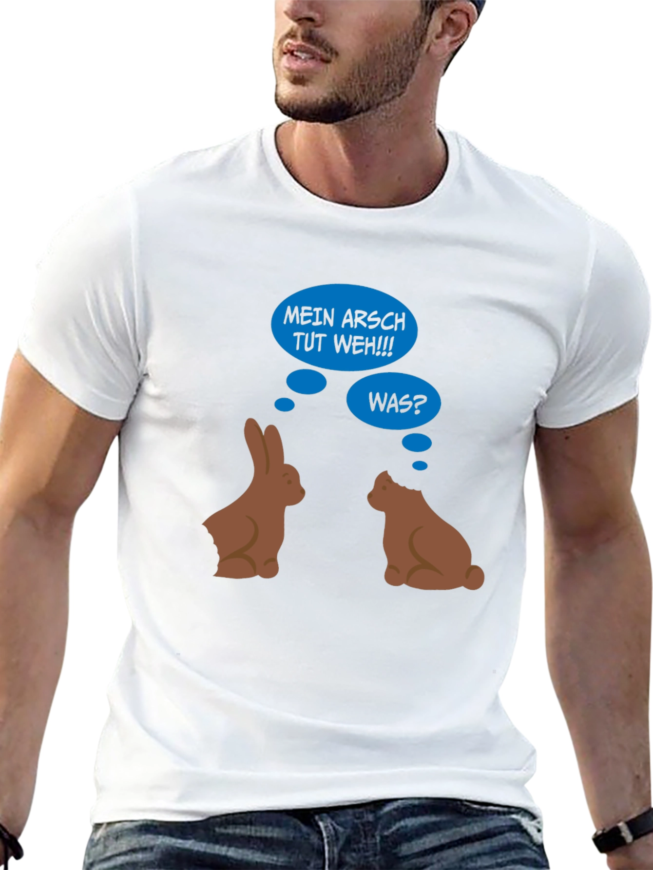 Funny Easter Bunny Butt Bite T-Shirt - 13