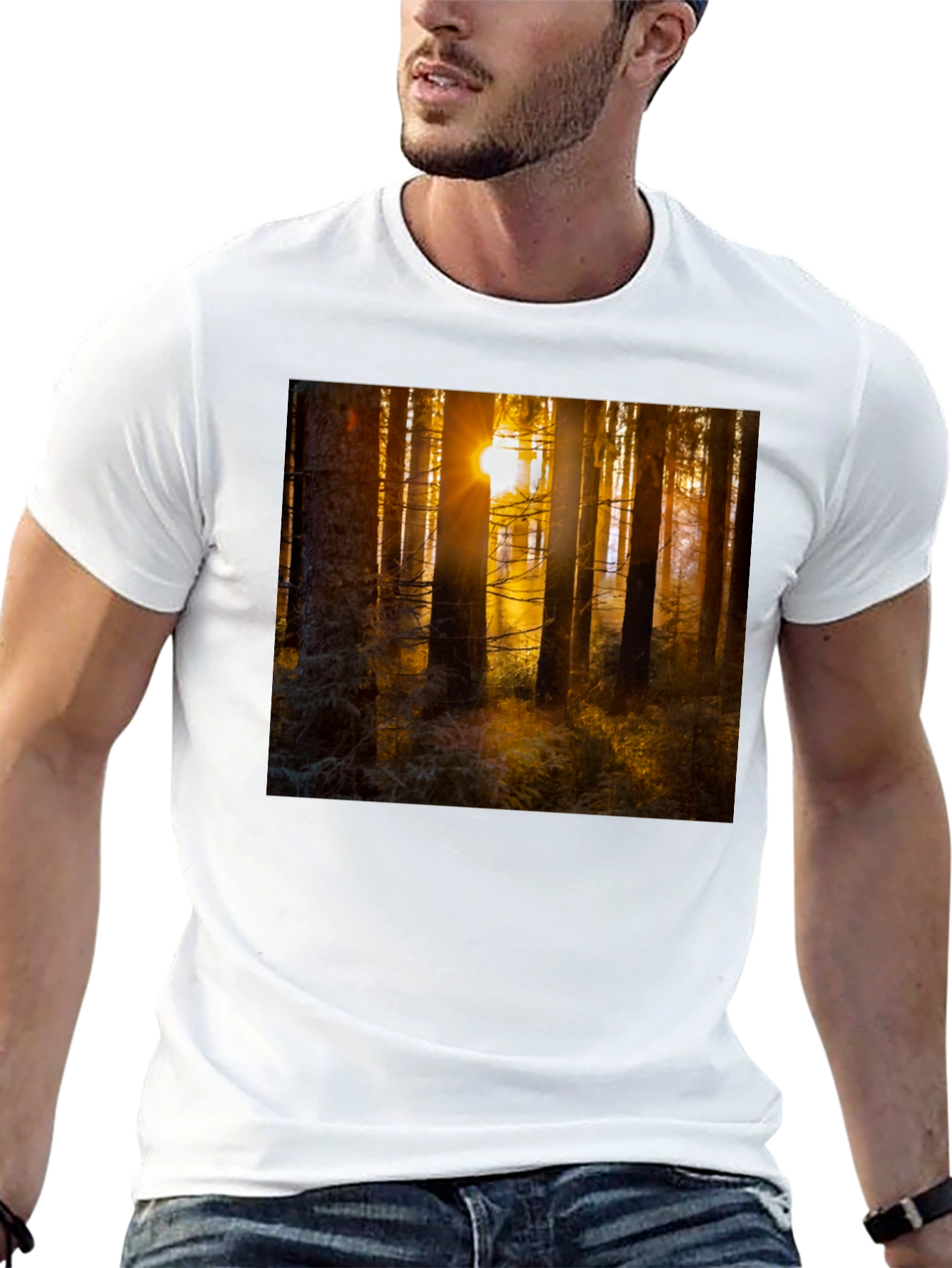 Black Forest Sun T-Shirt - Nature Inspired Apparel view 13