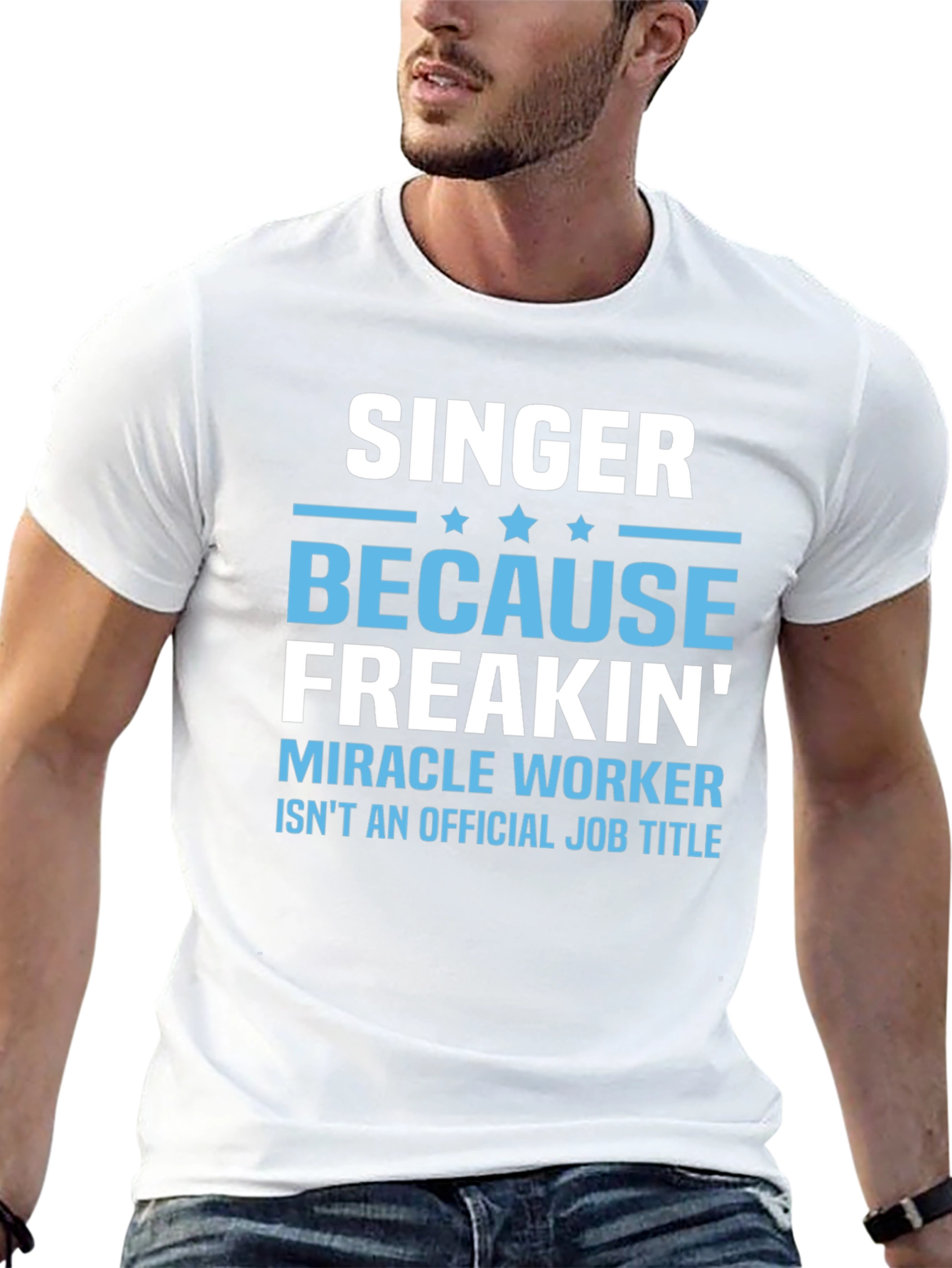 Black Singer Miracle Worker Funny Graphic T-Shirt view 13