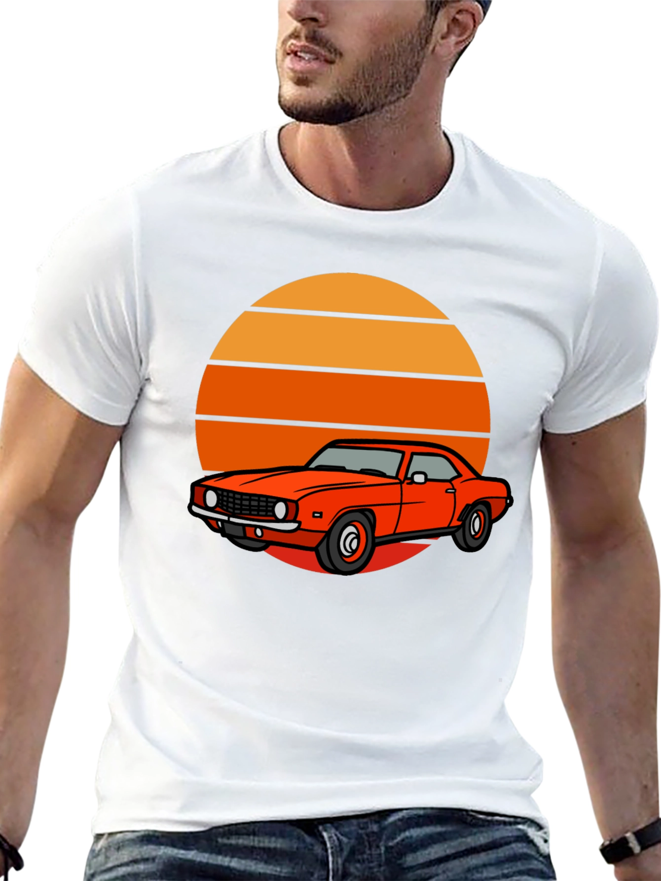Black Retro Car Graphic Tee - Vintage Style view 13
