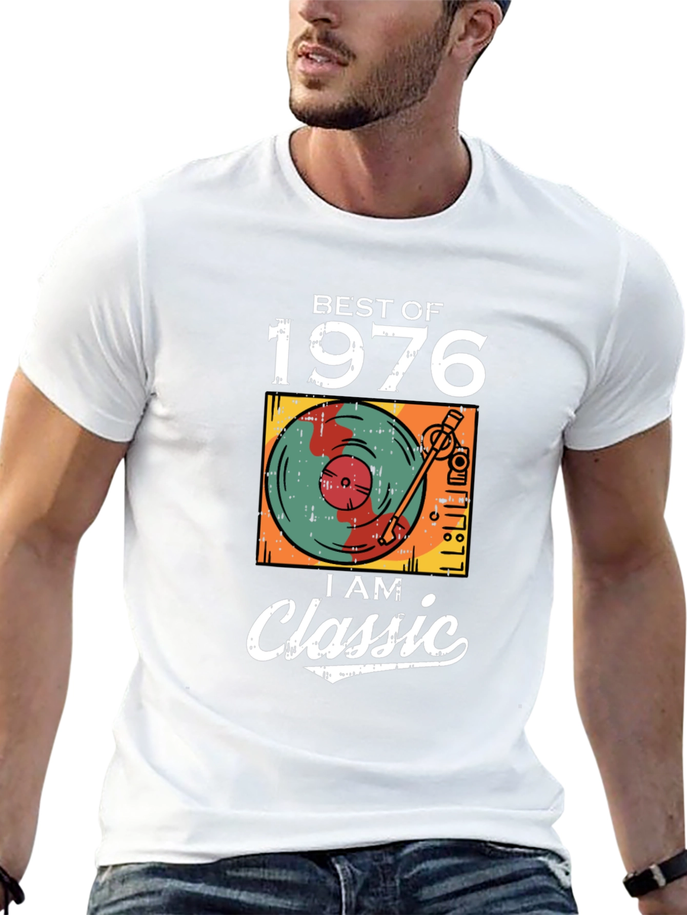 Black Best of 1976 Classic Graphic T-Shirt view 13