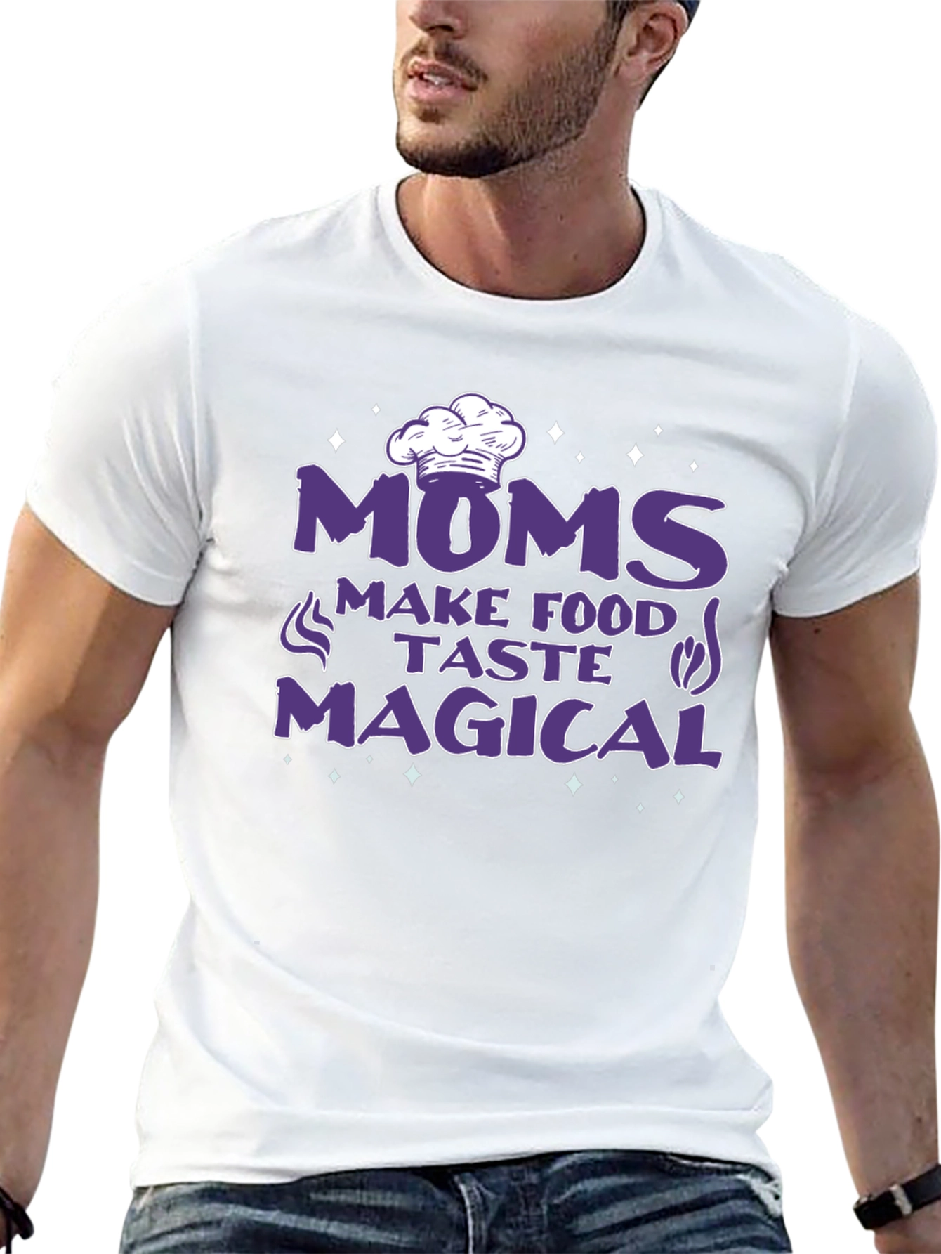 Black Moms Make Food Taste Magical Black T-Shirt view 13
