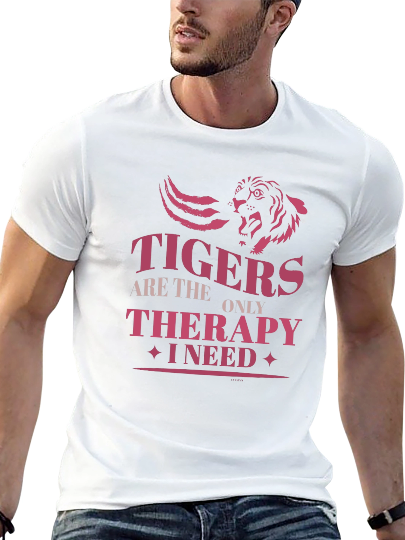 Black Tigers Are The Only Therapy I Need T-Shirt view 13