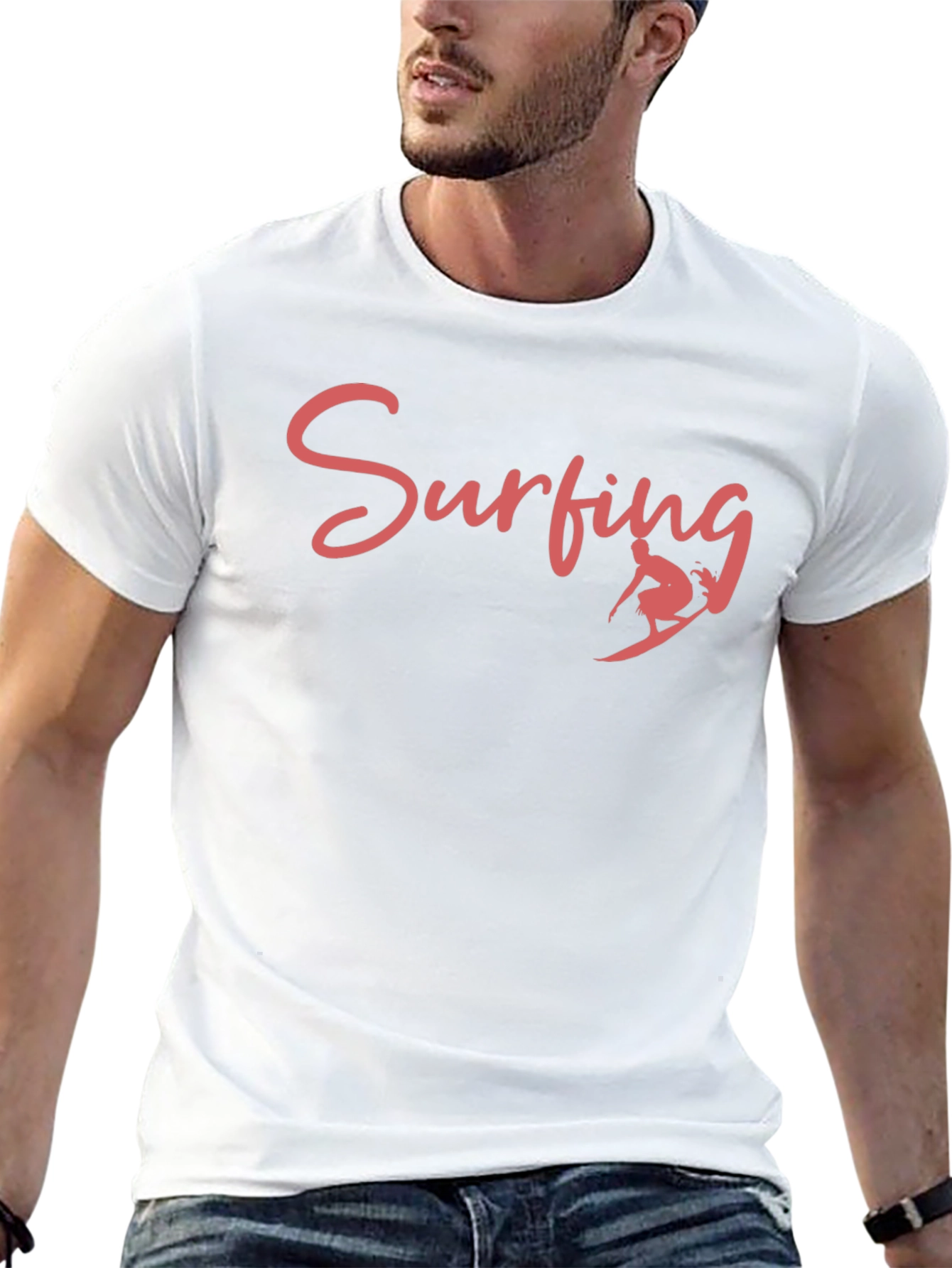 Black Surfing Graphic Tee - Cool Summer Vibes view 13
